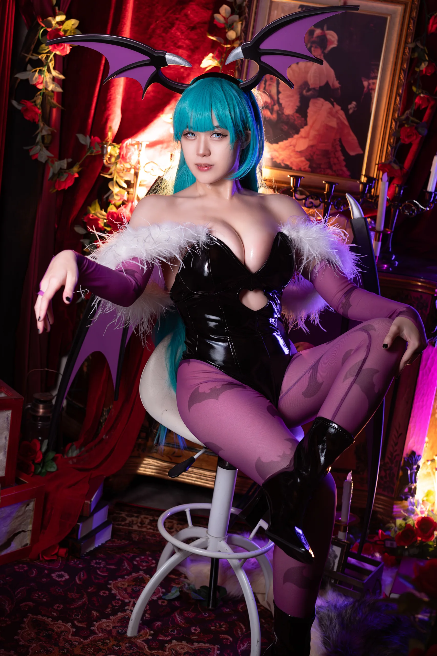 Hatori Sama(奈奈紀) Morrigan Darkstalkers 39P - 第11张写真大图