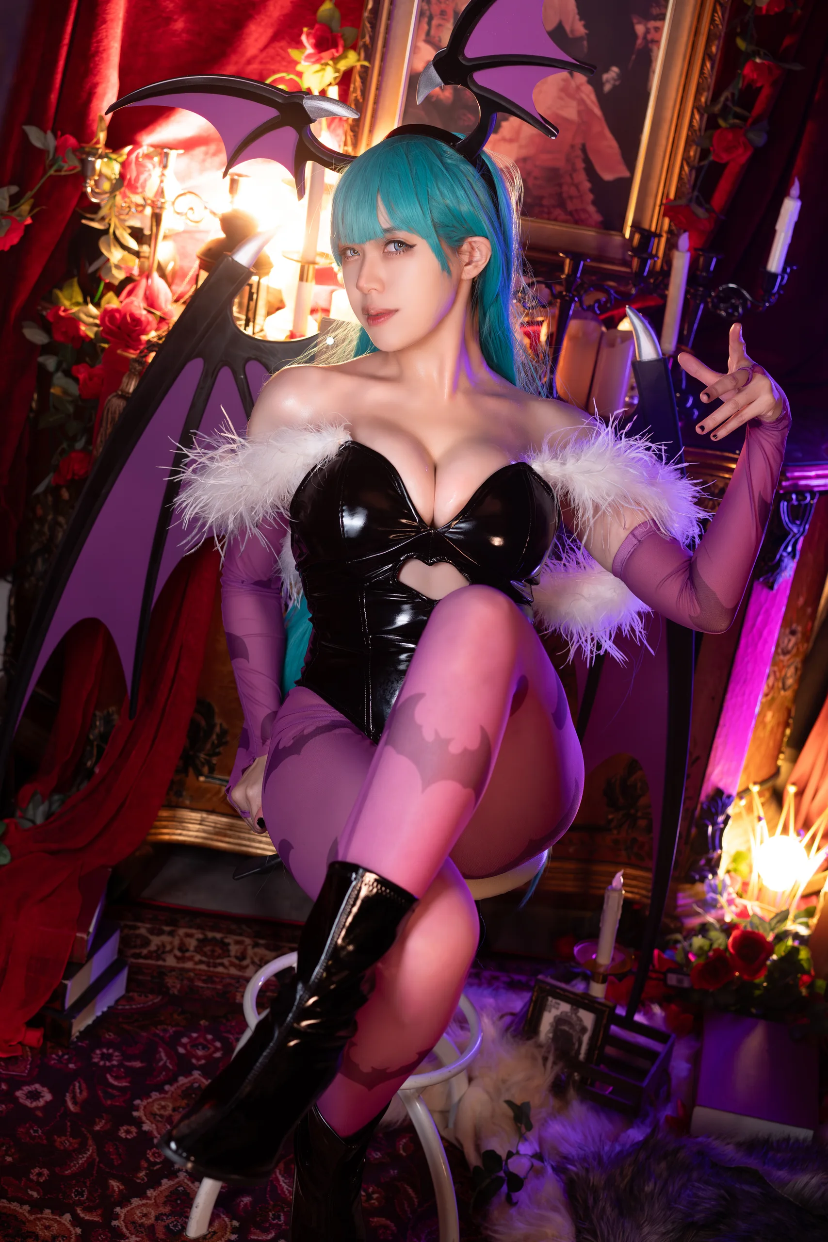Hatori Sama(奈奈紀) Morrigan Darkstalkers 39P - 第22张写真大图