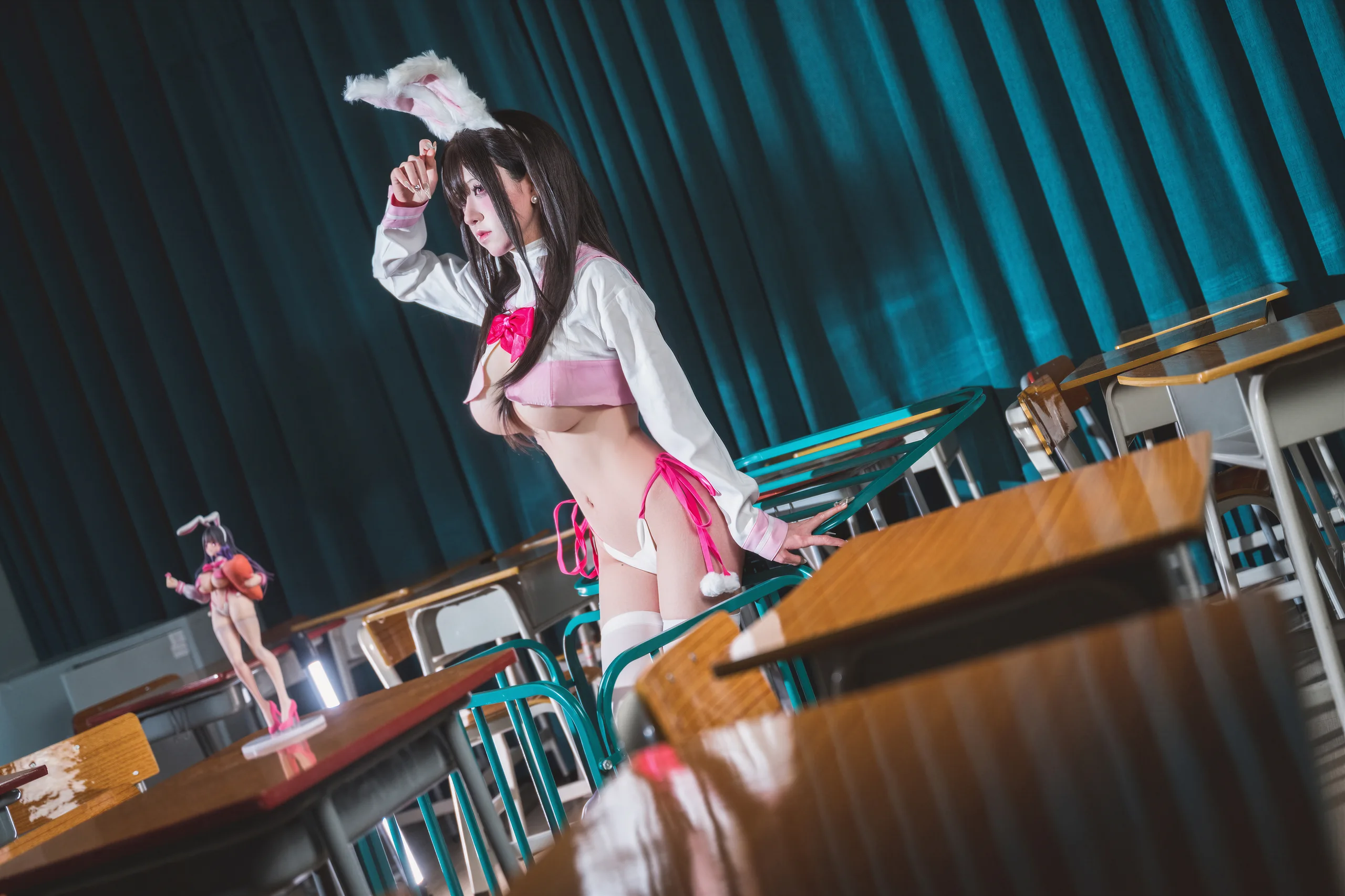 双木扶苏 蔚蓝档案 卯之樱 JK兔女郎 35P - 第26张写真大图