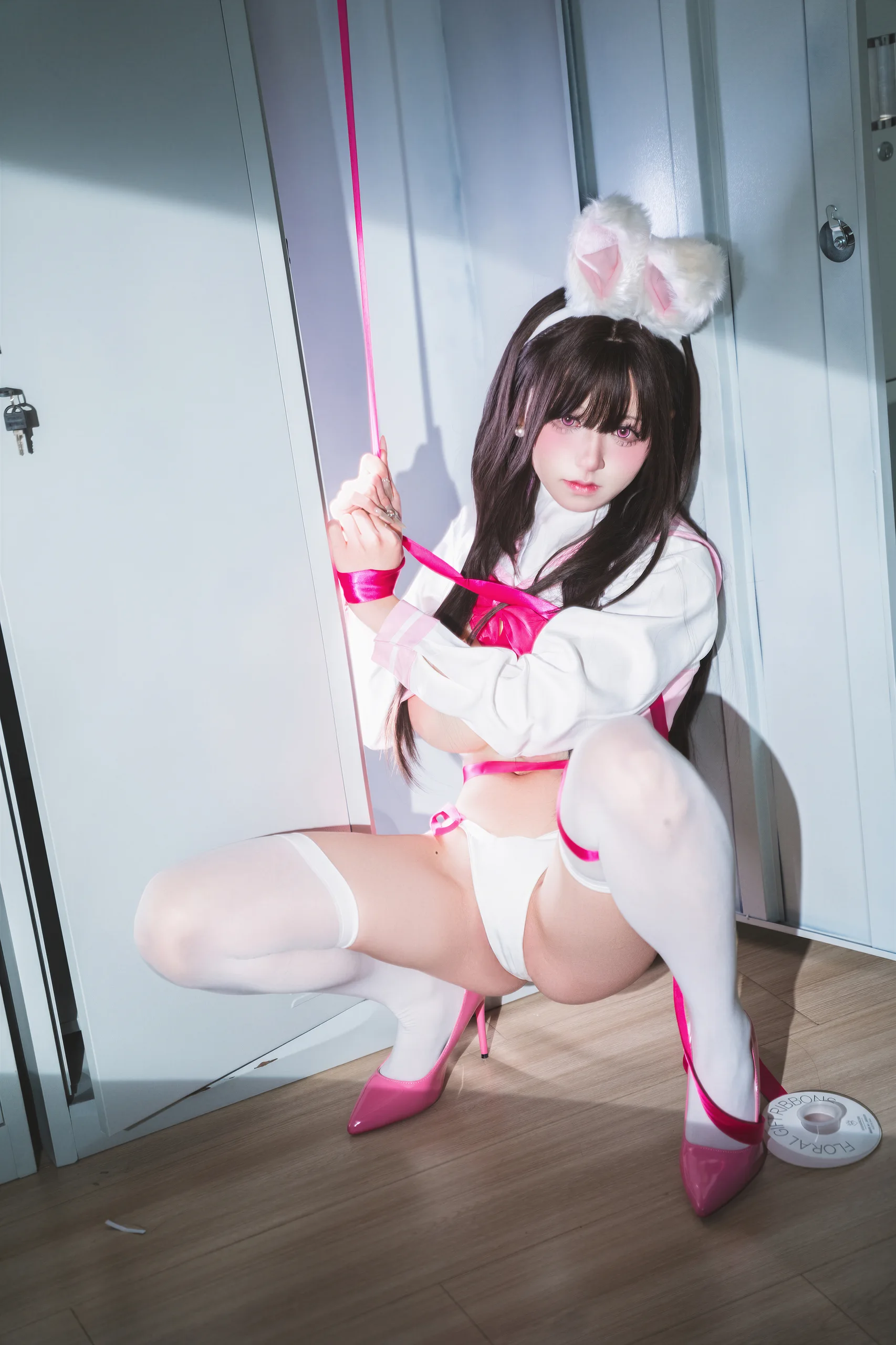 双木扶苏 蔚蓝档案 卯之樱 JK兔女郎 35P - 第33张写真大图