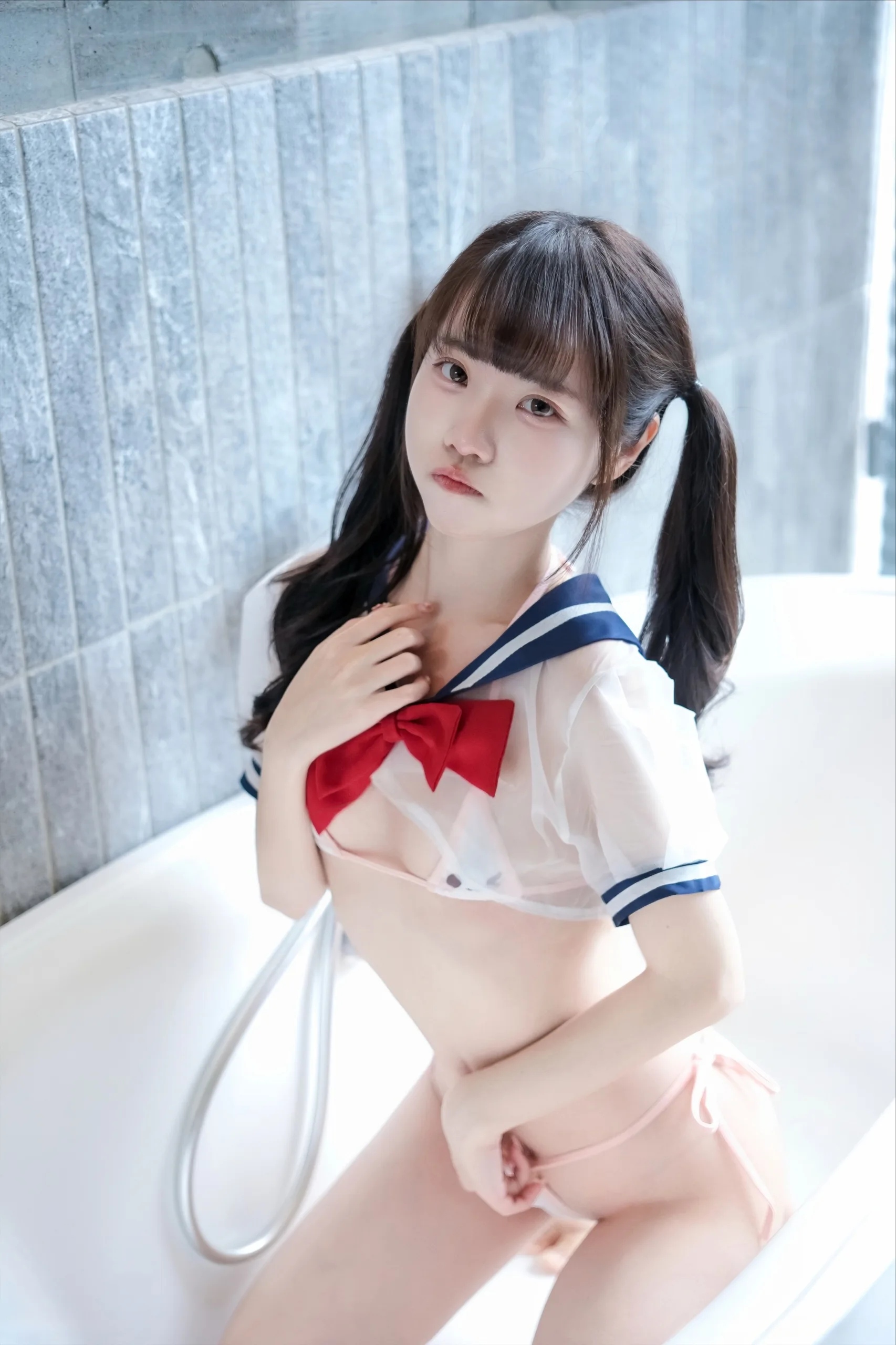 可可小白兔 透明学生服 64P - 第45张写真大图