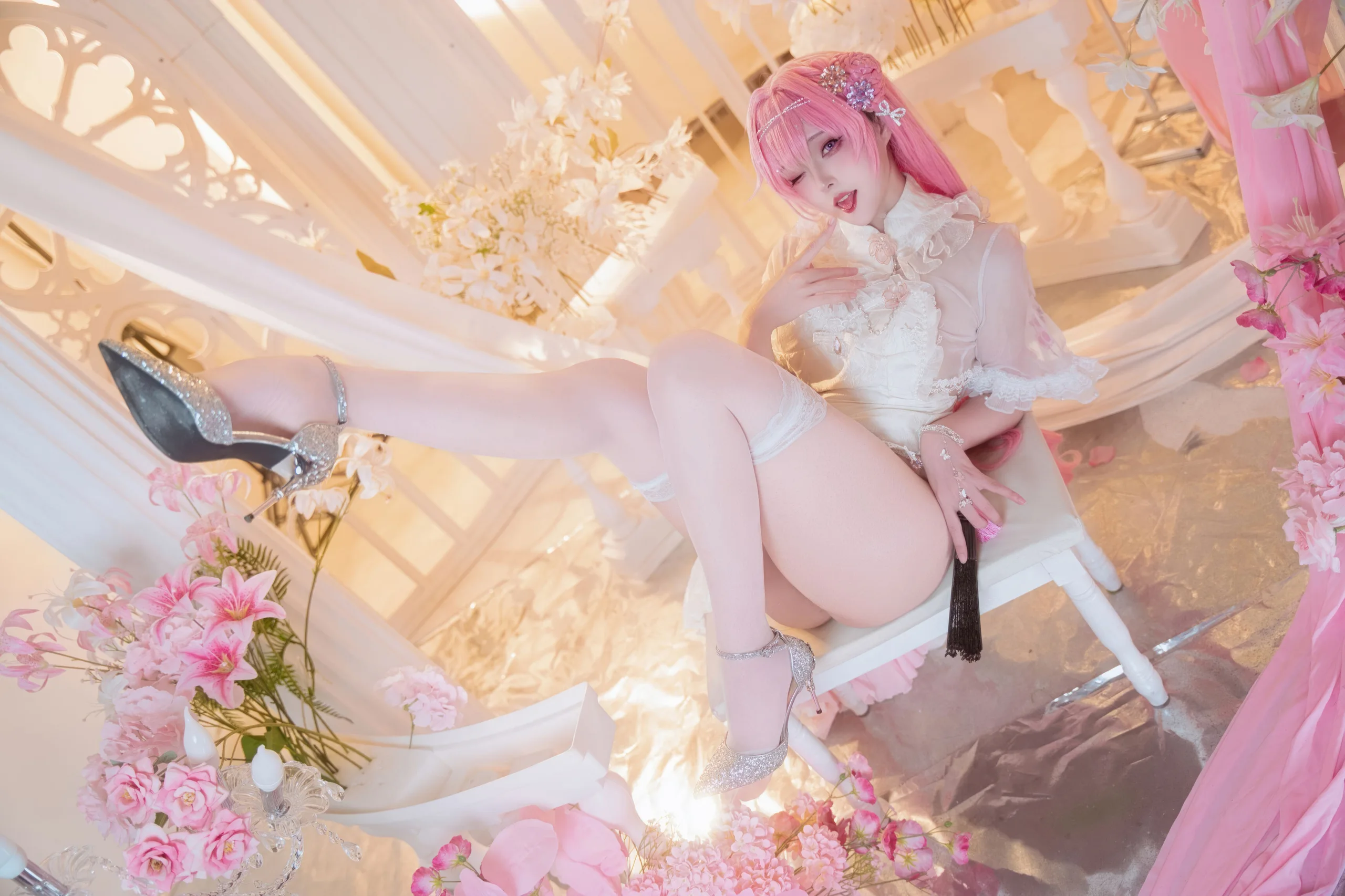Natsuko夏夏子 – NO 108 NIKKE 桃乐丝旗袍78P 463 3M - 第26张写真大图