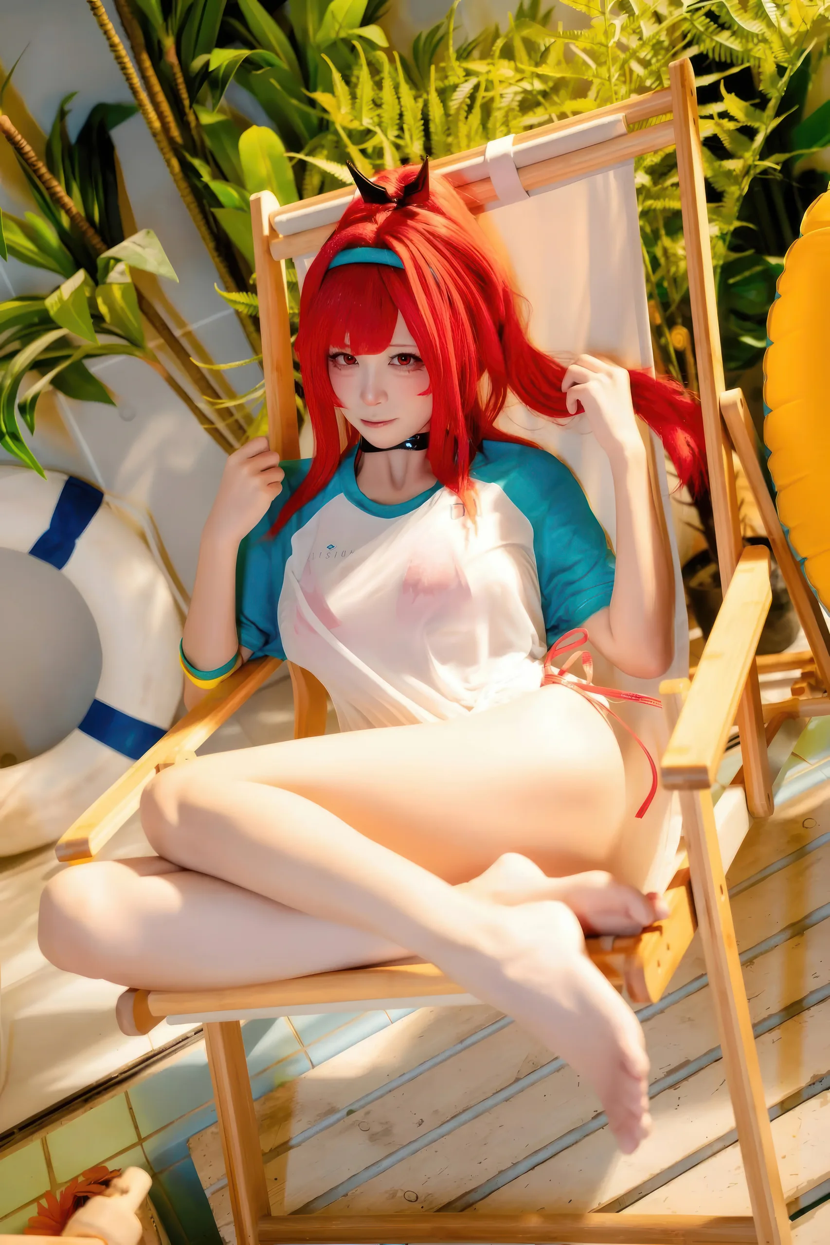 三无人型 Nikke 拉毗泳装·红色风情 32P - 第10张写真大图