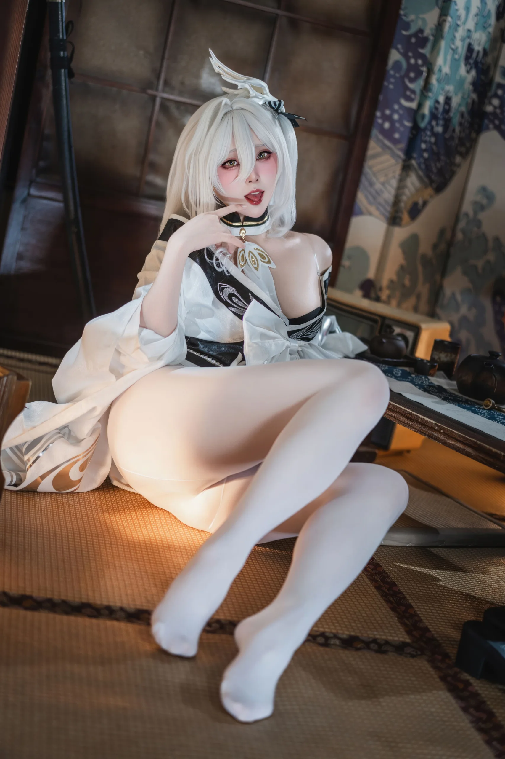 Natsuko夏夏子 碧蓝航线 白凤和服 87P - 第11张写真大图