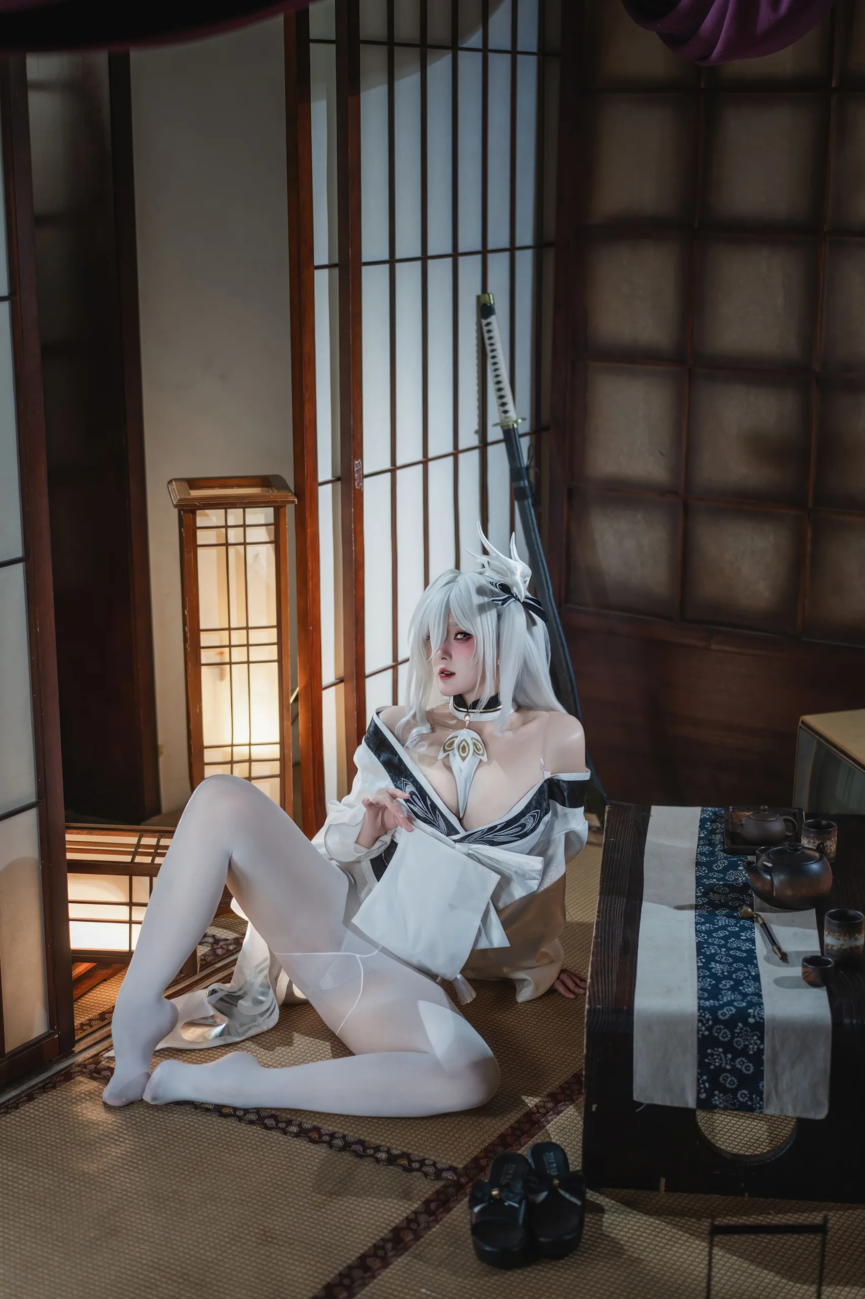 Natsuko夏夏子 碧蓝航线 白凤和服 87P - 第21张写真大图