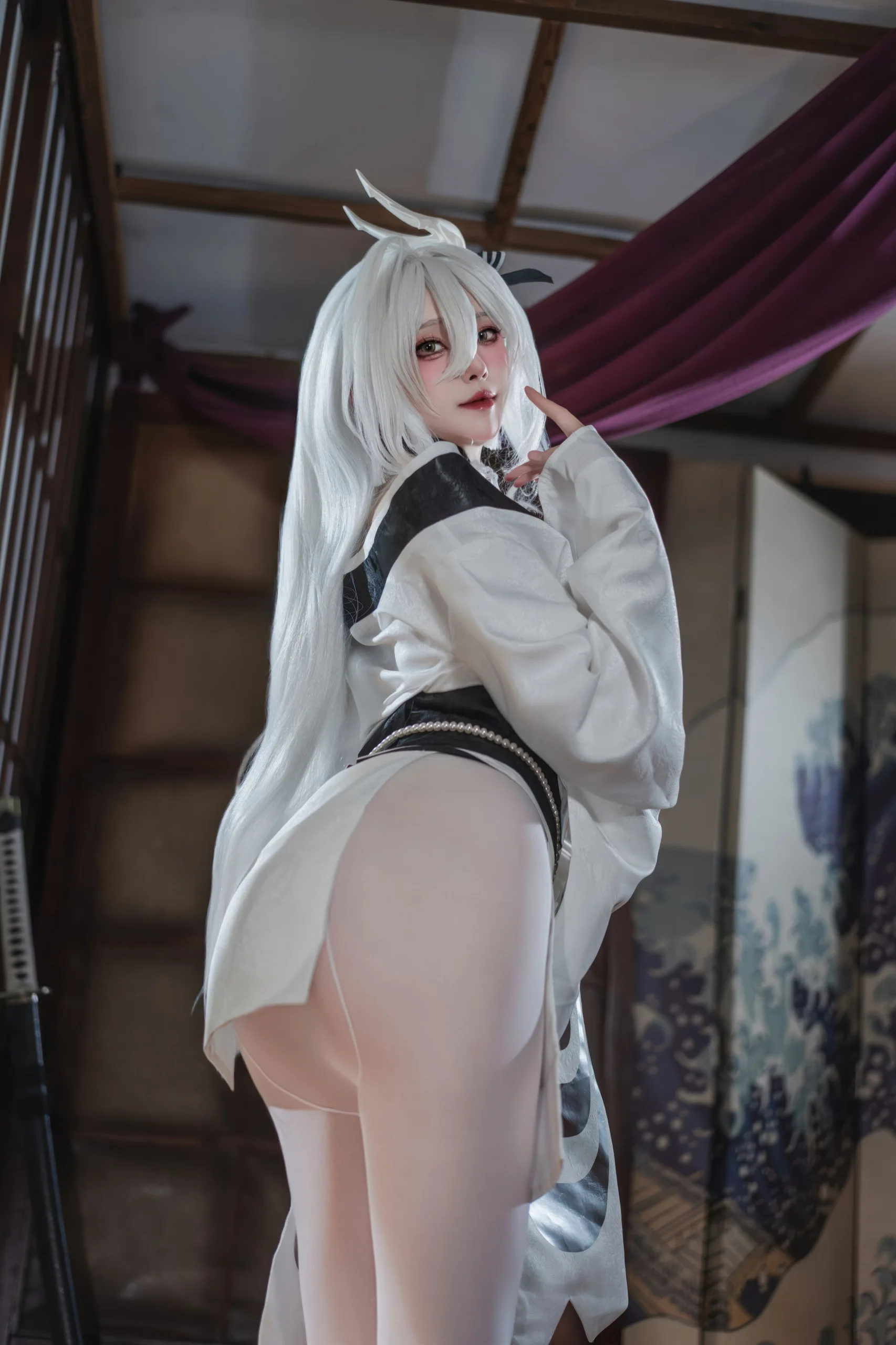 Natsuko夏夏子 碧蓝航线 白凤和服 87P - 第23张写真大图