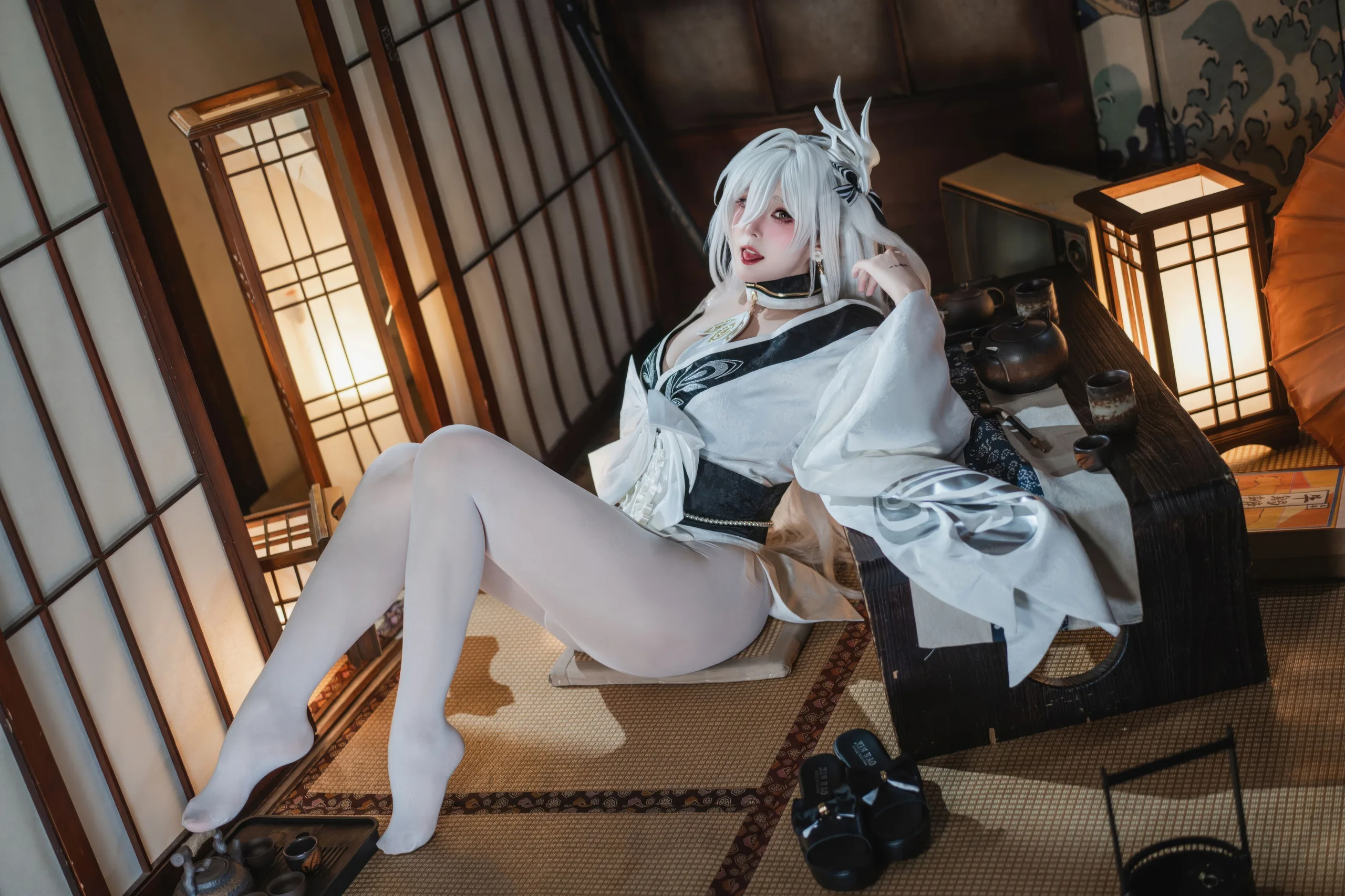 Natsuko夏夏子 碧蓝航线 白凤和服 87P - 第26张写真大图