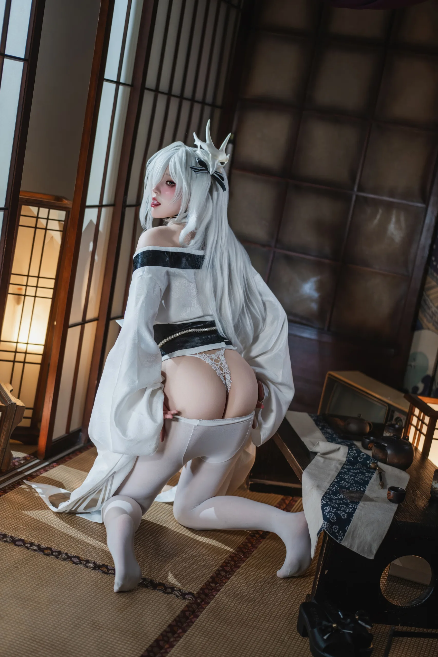 Natsuko夏夏子 碧蓝航线 白凤和服 87P - 第53张写真大图
