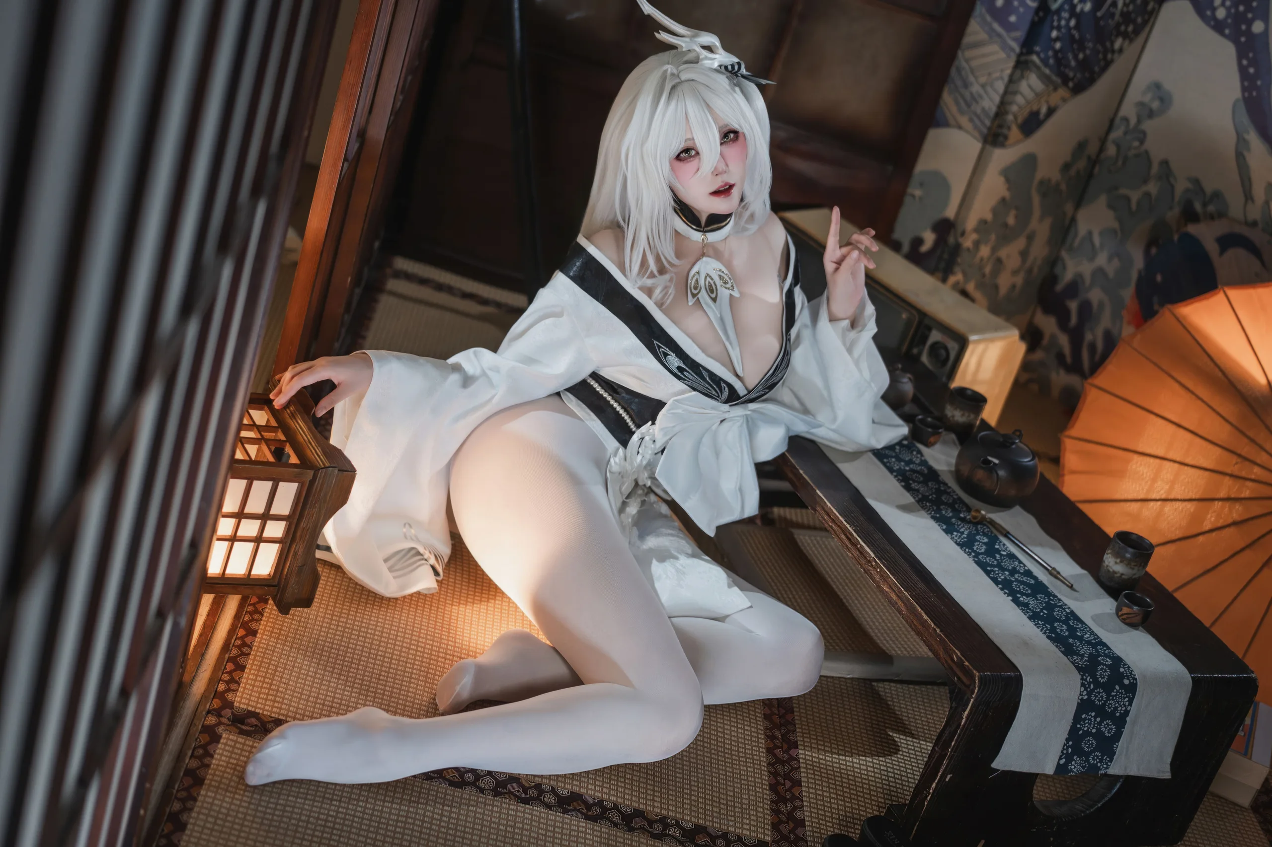 Natsuko夏夏子 碧蓝航线 白凤和服 87P - 第9张写真大图
