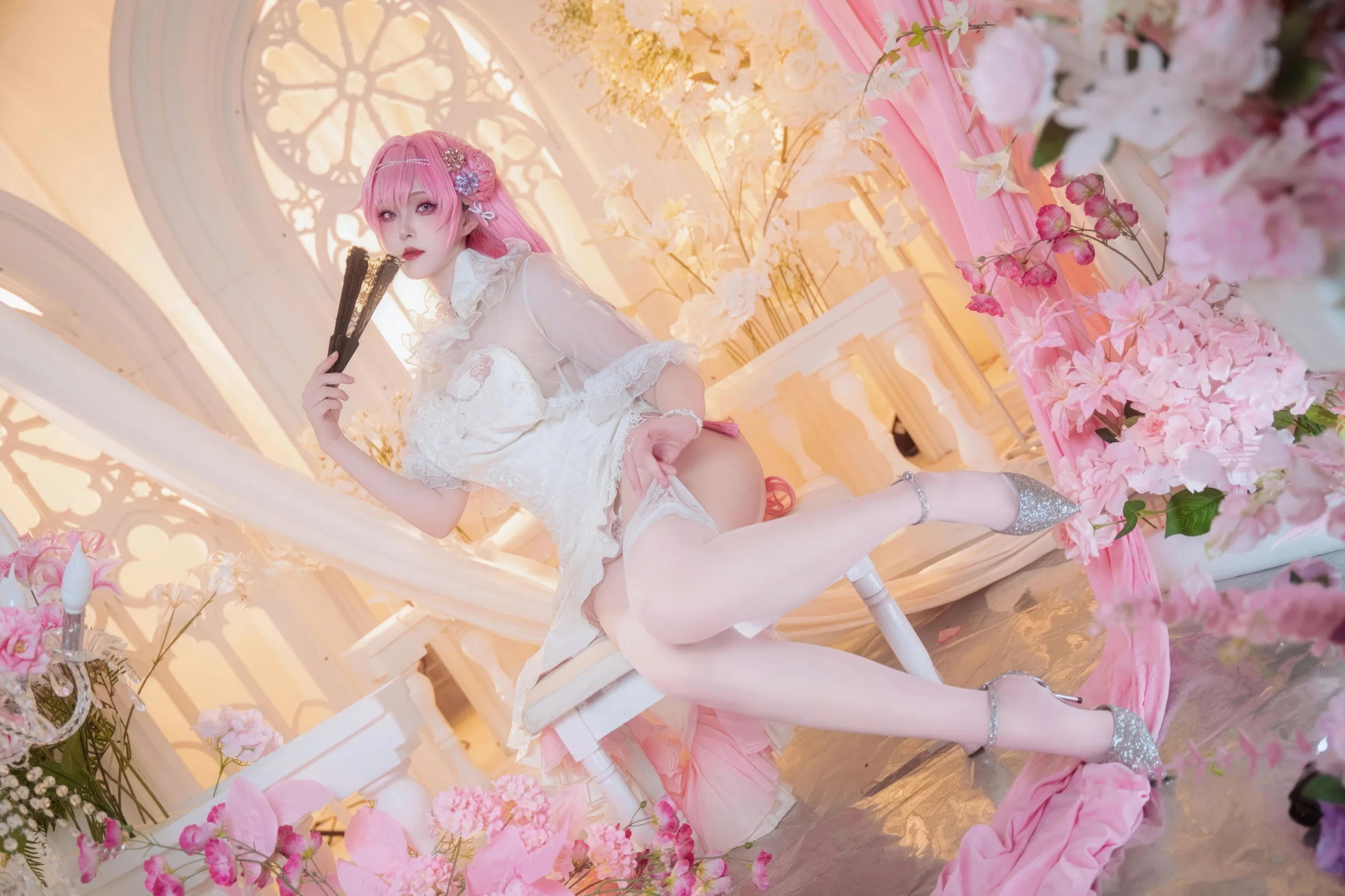 Natsuko夏夏子 NIKKE 胜利女神 桃乐丝旗袍 78P - 第18张写真大图