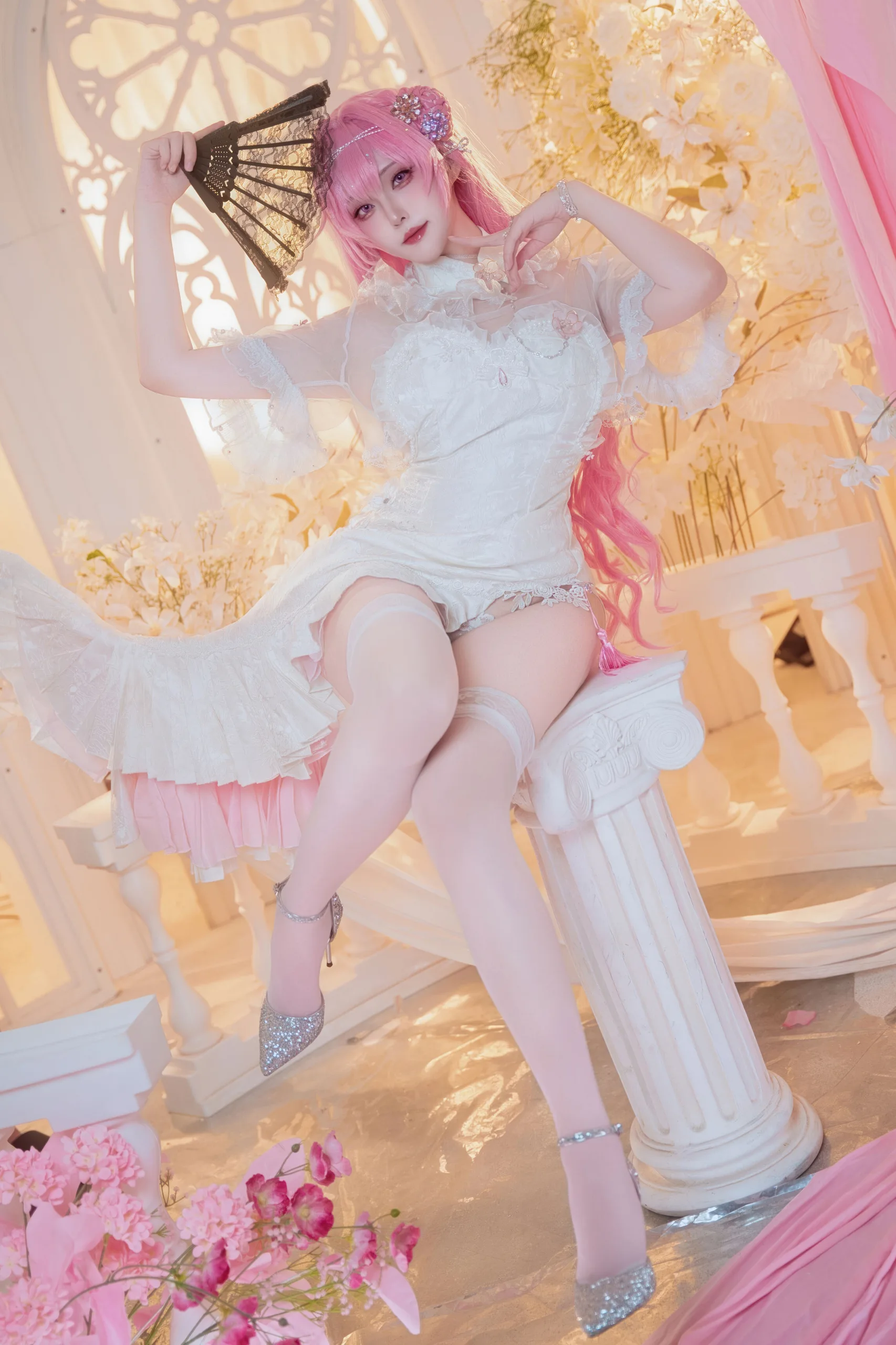 Natsuko夏夏子 NIKKE 胜利女神 桃乐丝旗袍 78P - 第3张写真大图