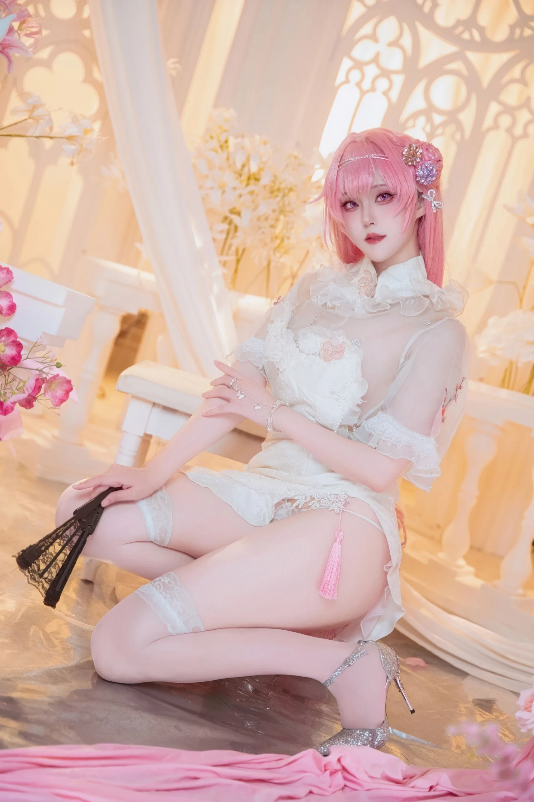 Natsuko夏夏子 NIKKE 胜利女神 桃乐丝旗袍 78P - 第38张写真大图