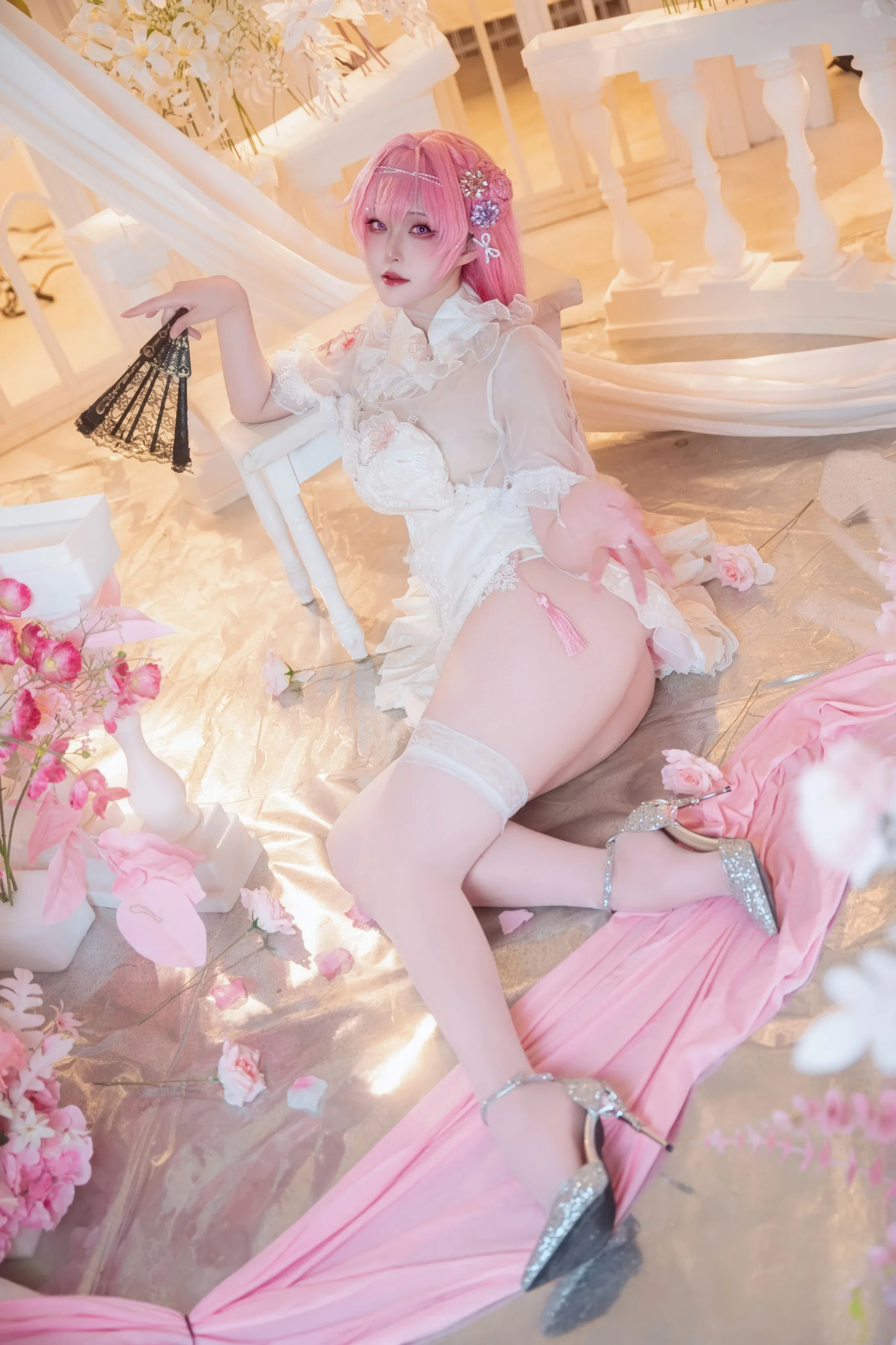 Natsuko夏夏子 NIKKE 胜利女神 桃乐丝旗袍 78P - 第41张写真大图