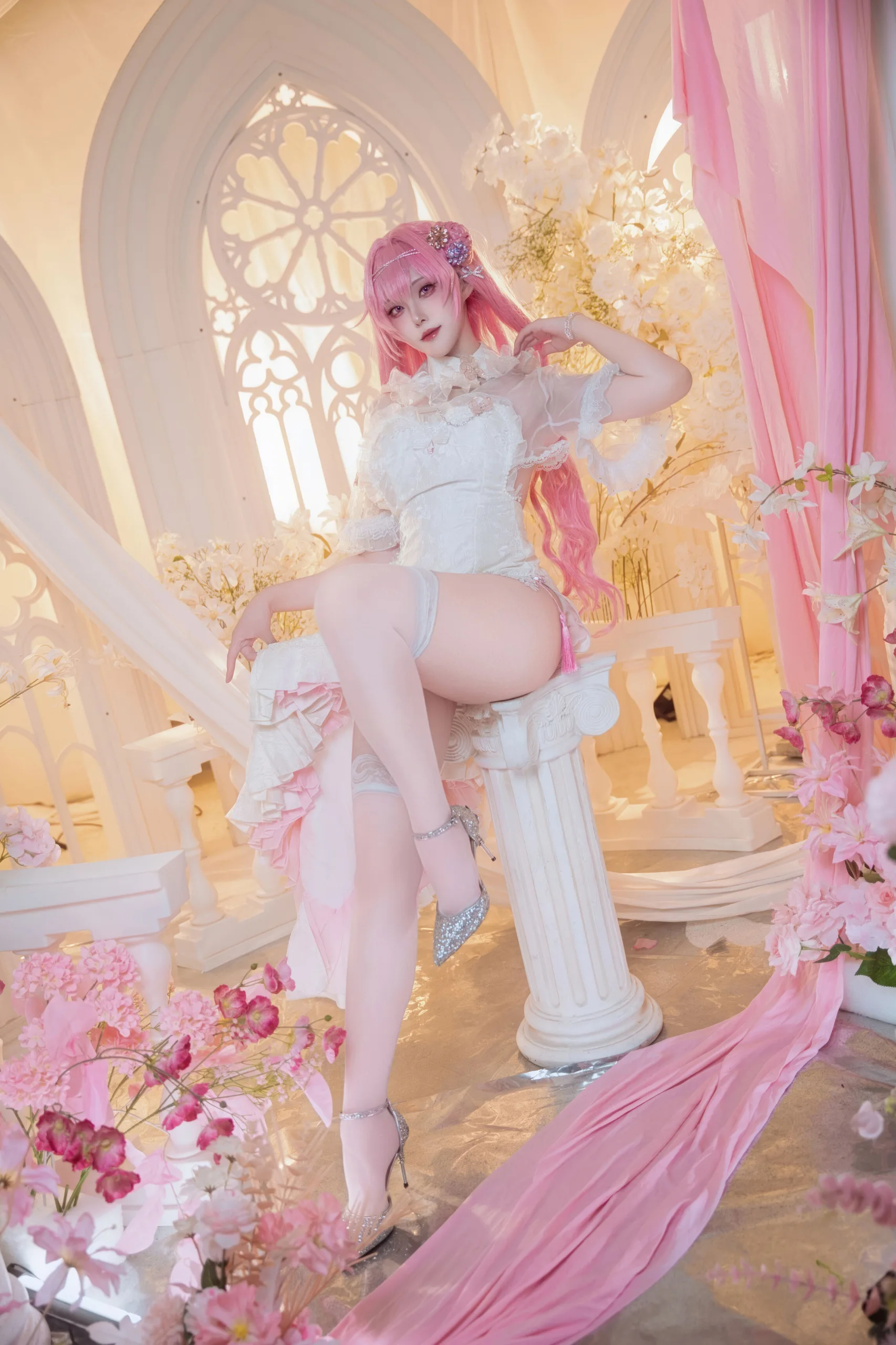 Natsuko夏夏子 NIKKE 胜利女神 桃乐丝旗袍 78P - 第66张写真大图