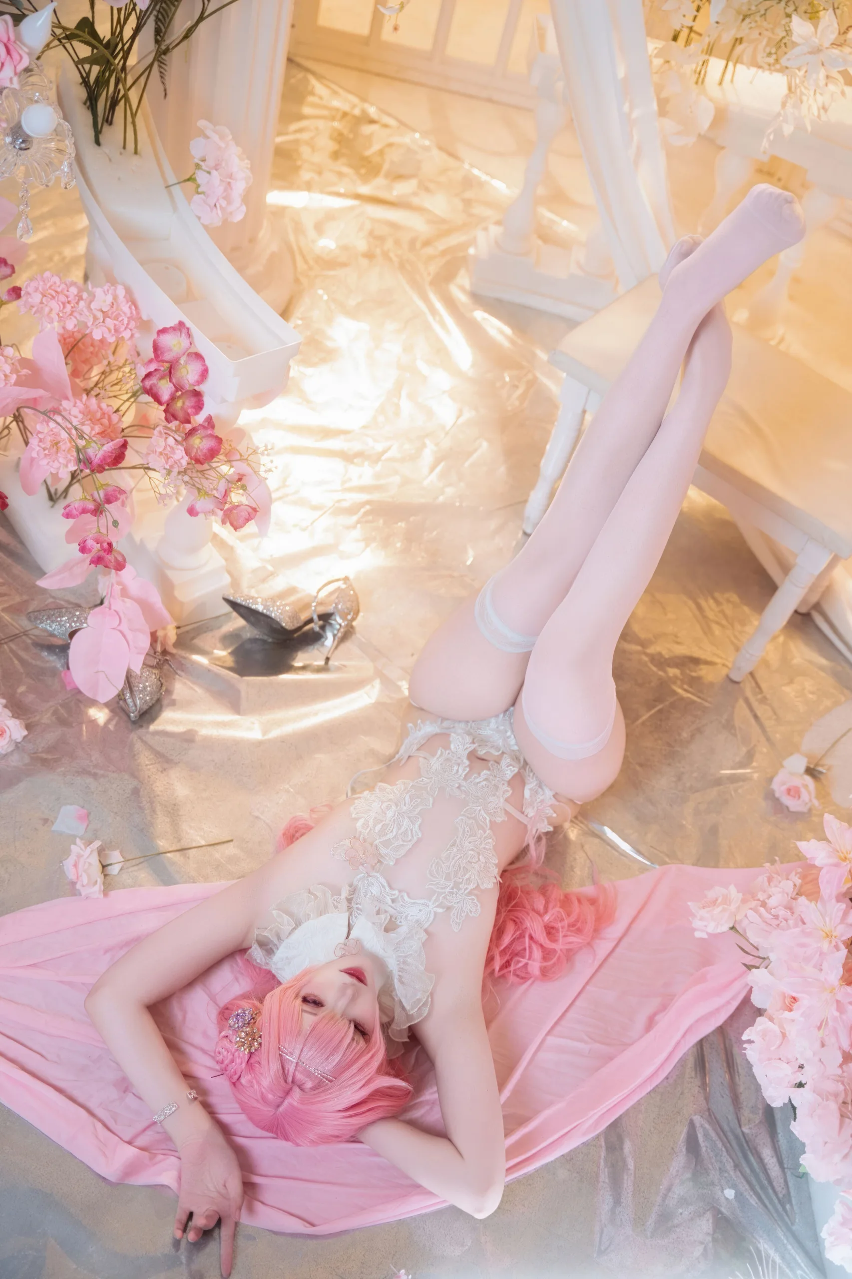 Natsuko夏夏子 NIKKE 胜利女神 桃乐丝旗袍 78P - 第74张写真大图