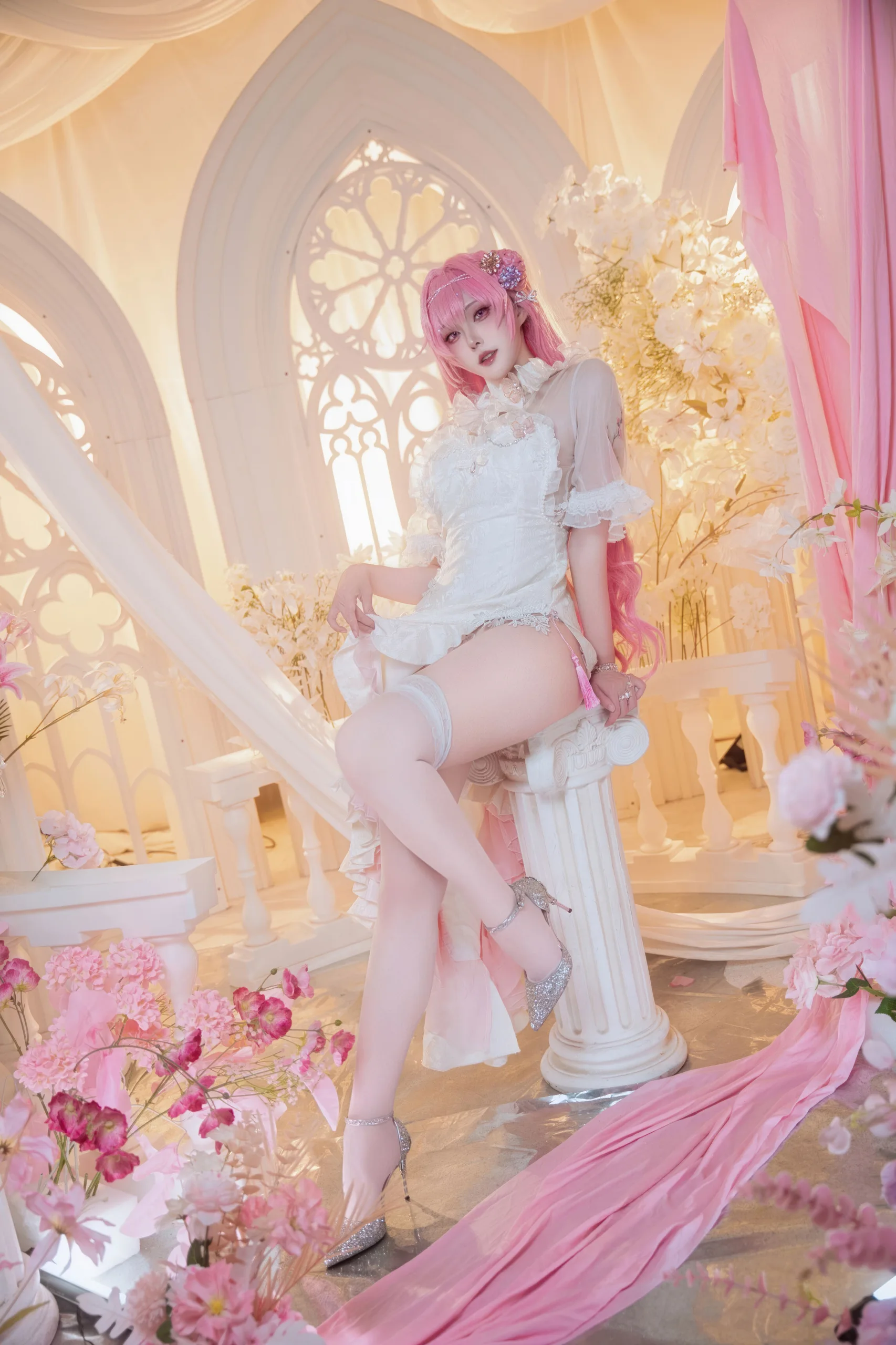 Natsuko夏夏子 NIKKE 胜利女神 桃乐丝旗袍 78P - 第77张写真大图