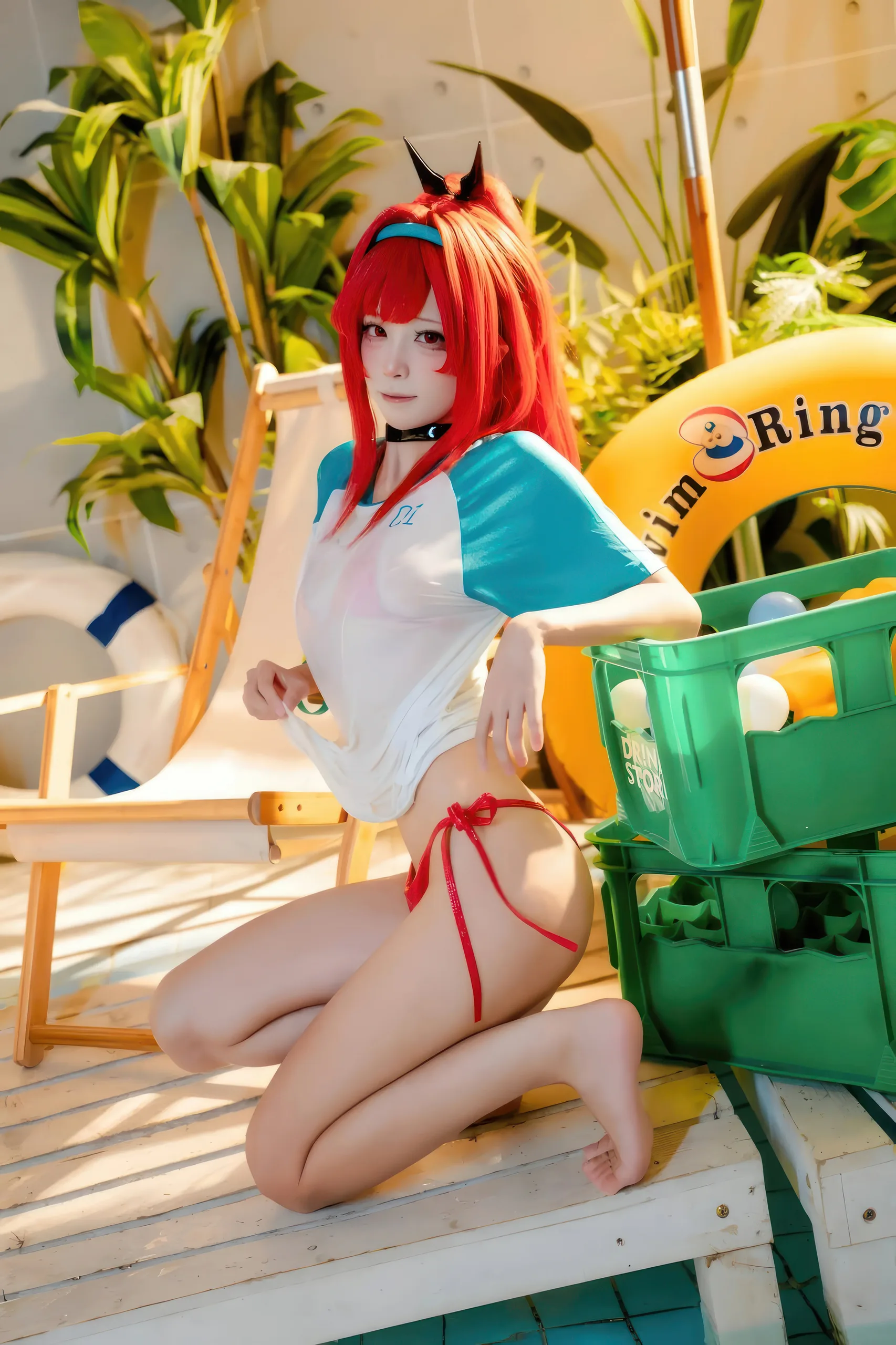 三无人型 胜利女神 拉毗泳装·红色风情 32P - 第32张写真大图