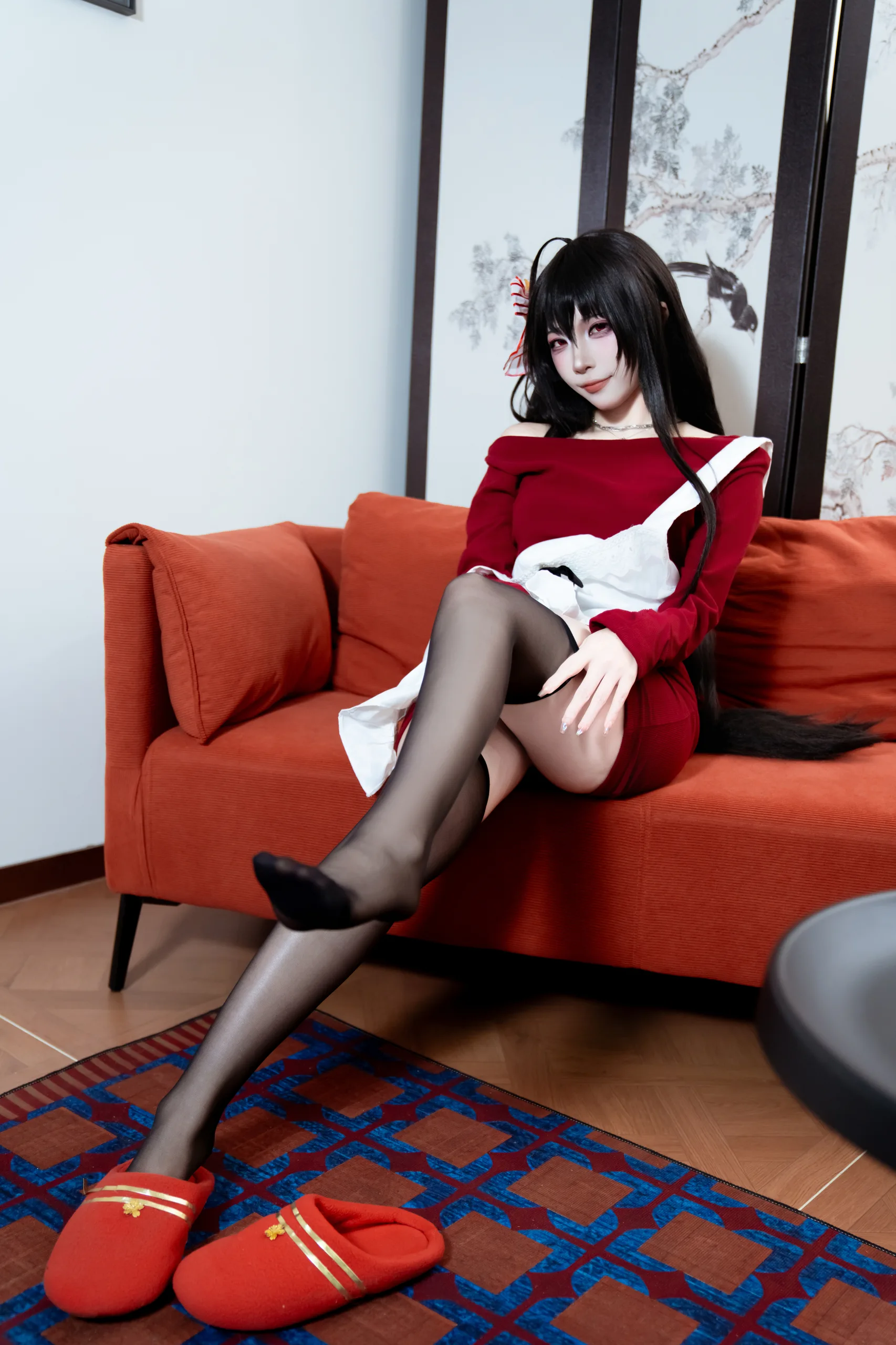 二佐Nisa 碧蓝航线 大凤 居家服 31P - 第3张写真大图