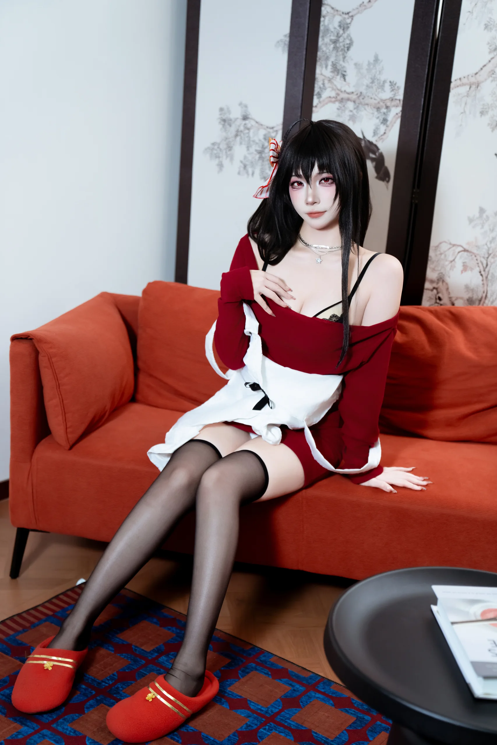 二佐Nisa 碧蓝航线 大凤 居家服 31P - 第9张写真大图