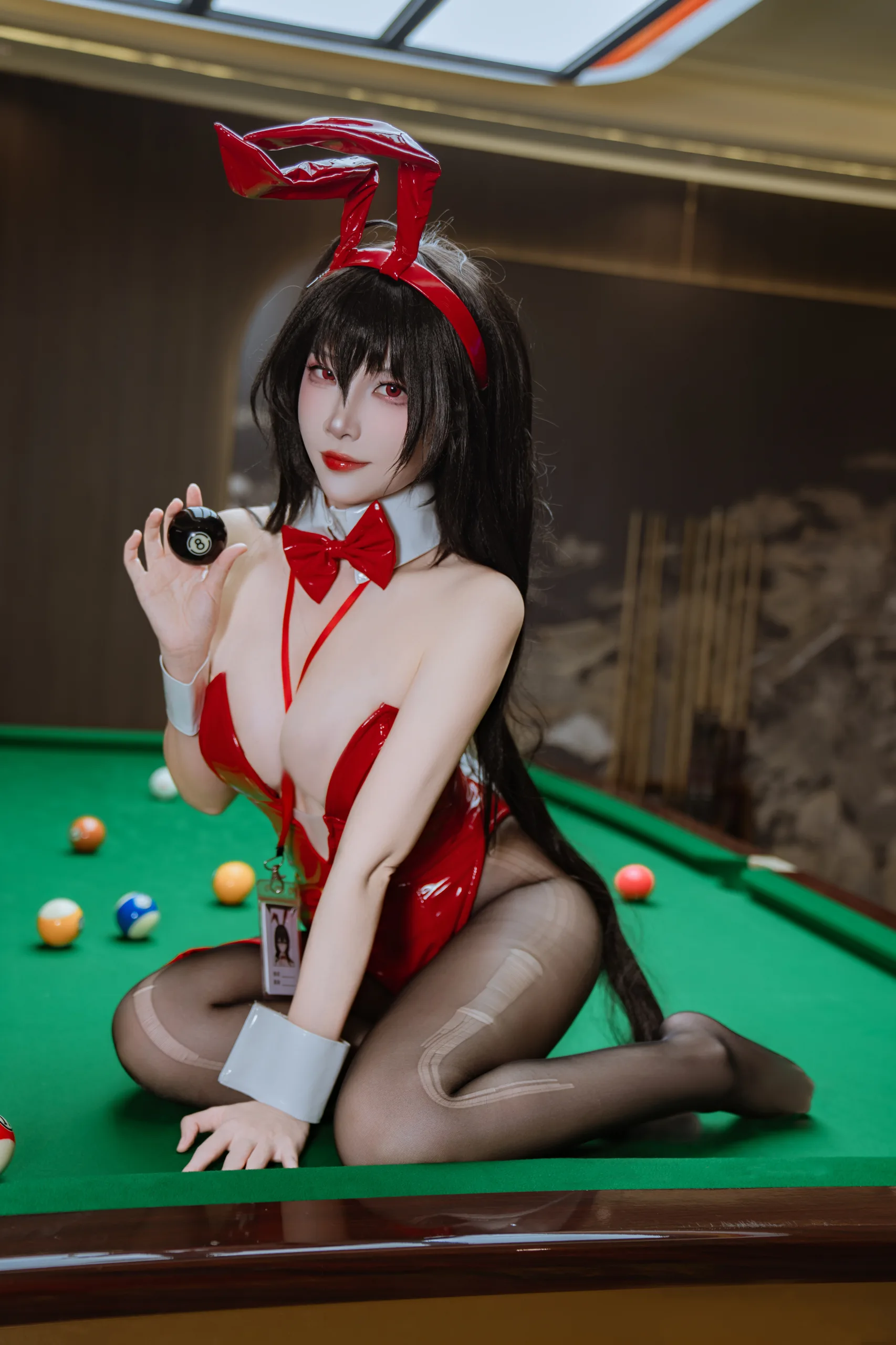 二佐Nisa 碧蓝航线 大凤 桌球兔女郎 31P - 第2张写真大图