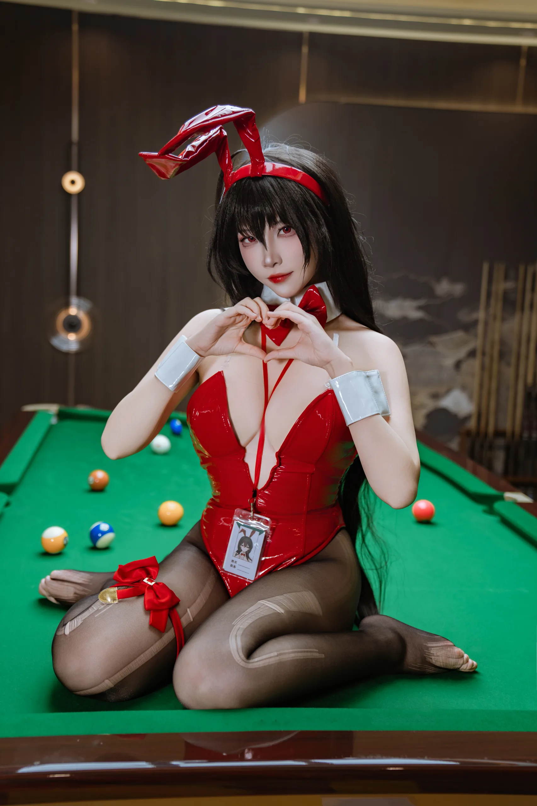 二佐Nisa 碧蓝航线 大凤 桌球兔女郎 31P - 第3张写真大图