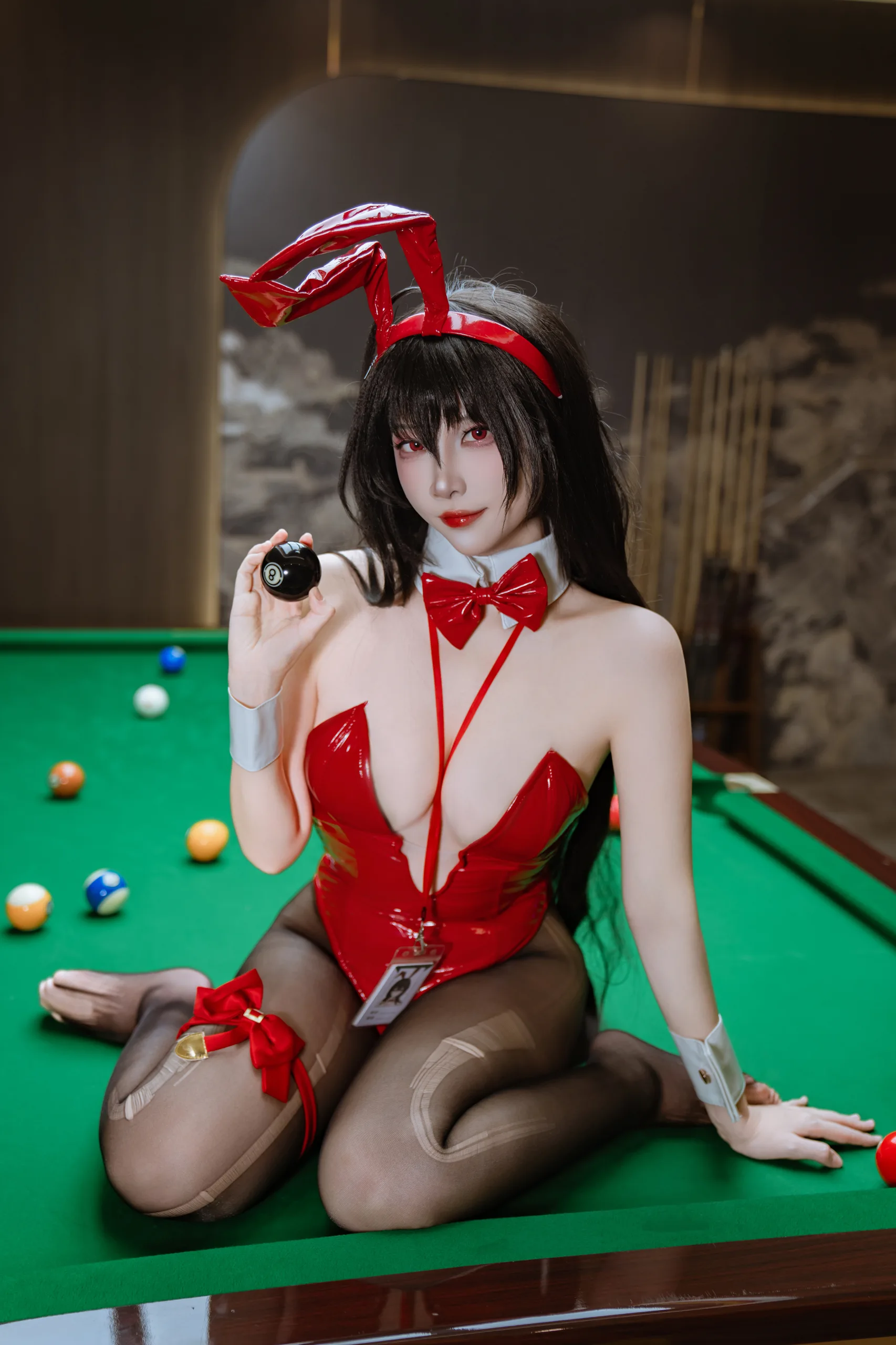 二佐Nisa 碧蓝航线 大凤 桌球兔女郎 31P - 第4张写真大图