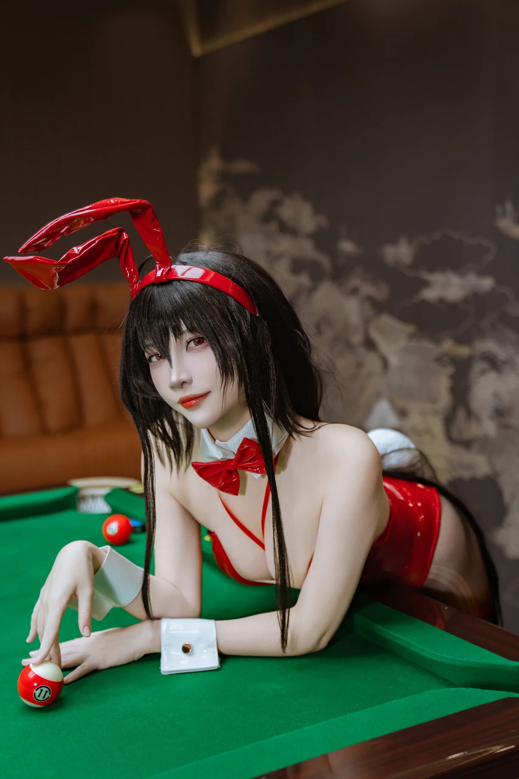 二佐Nisa 碧蓝航线 大凤 桌球兔女郎 31P - 第7张写真大图