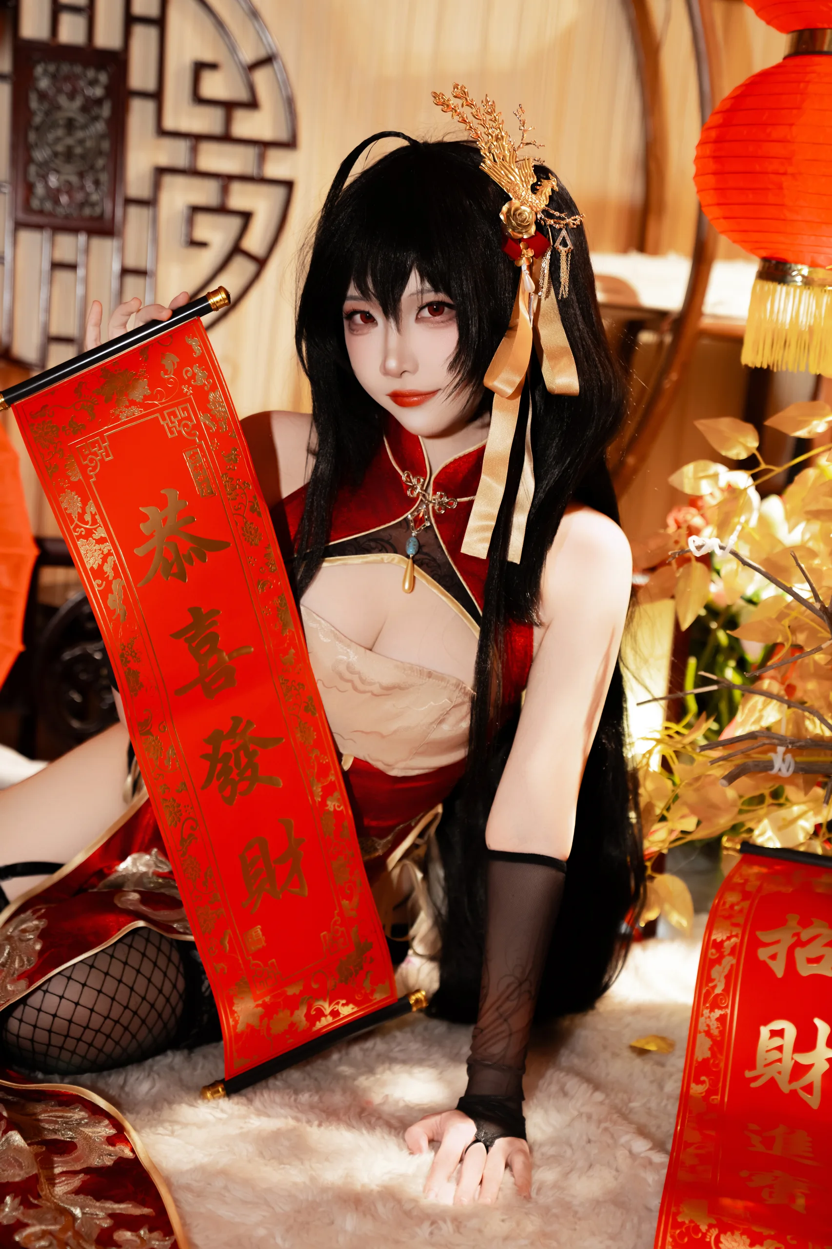 二佐Nisa 碧蓝航线 大凤旗袍 38P - 第13张写真大图