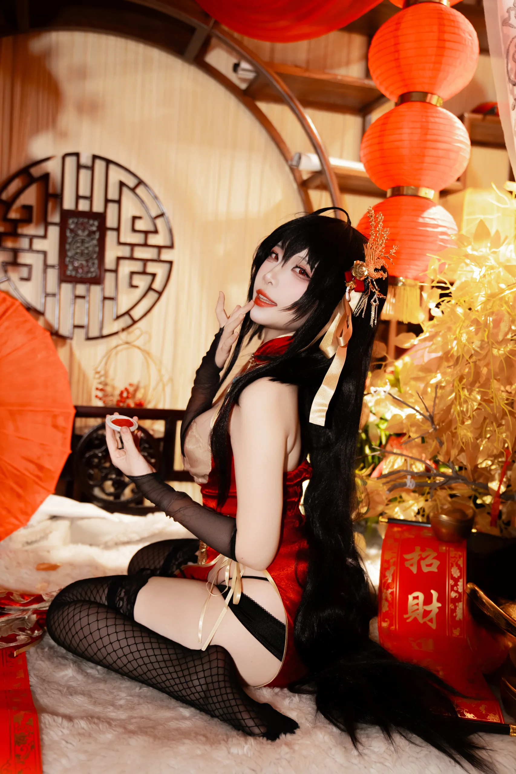 二佐Nisa 碧蓝航线 大凤旗袍 38P - 第16张写真大图