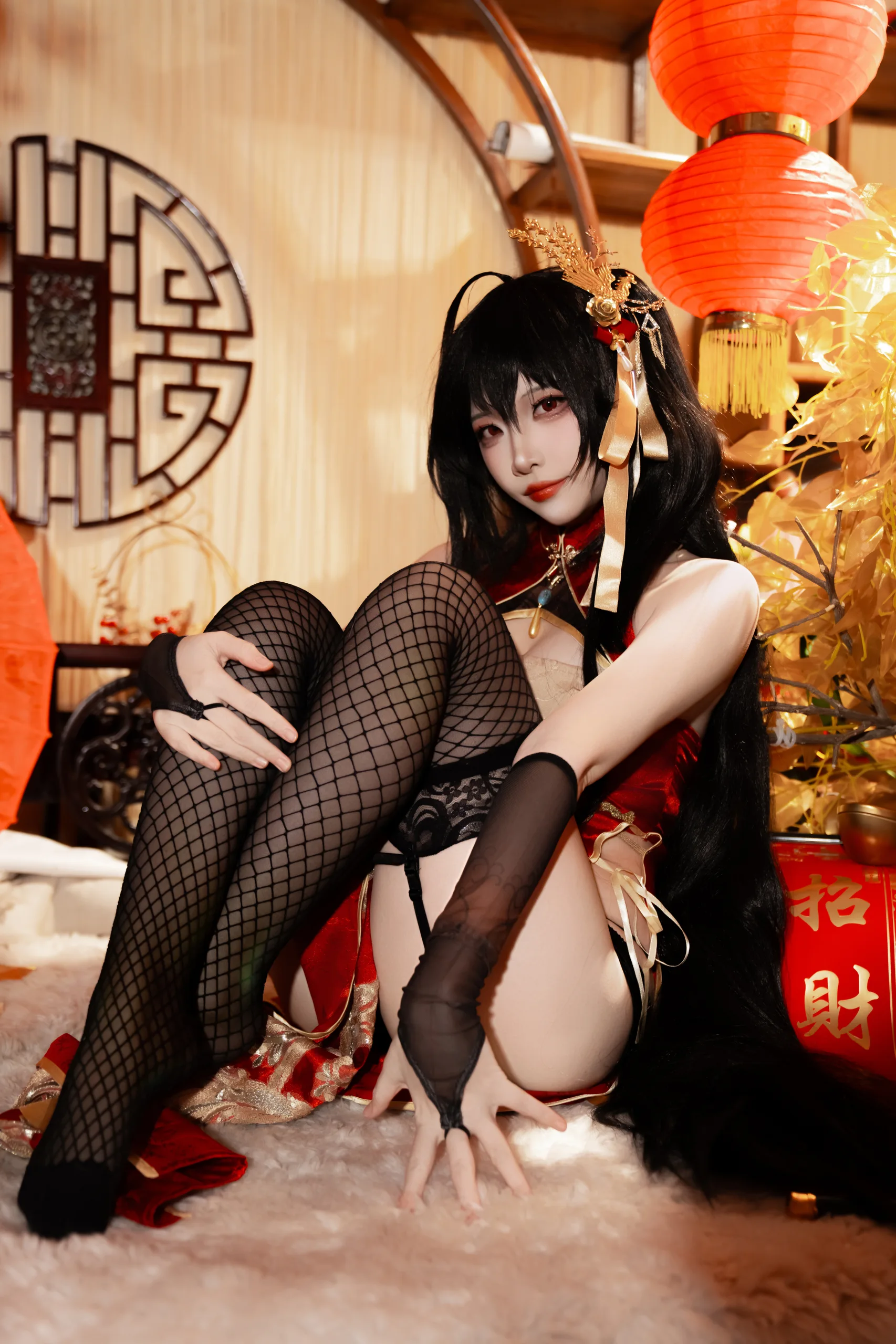 二佐Nisa 碧蓝航线 大凤旗袍 38P - 第17张写真大图