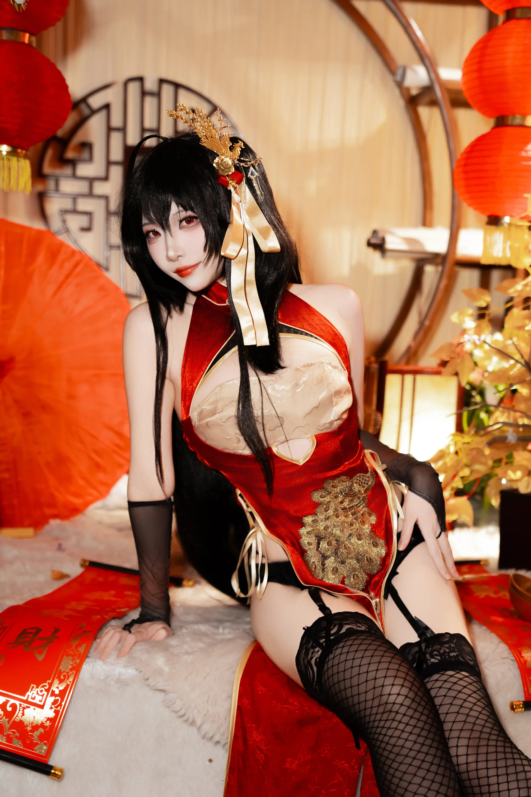 二佐Nisa 碧蓝航线 大凤旗袍 38P - 第23张写真大图