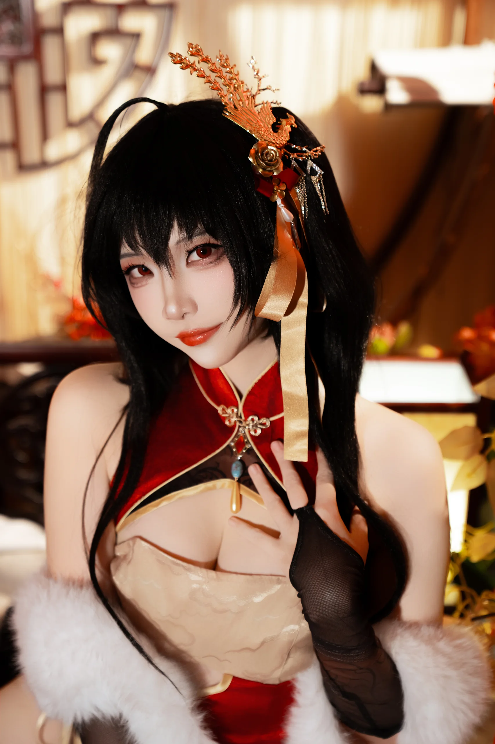 二佐Nisa 碧蓝航线 大凤旗袍 38P - 第32张写真大图