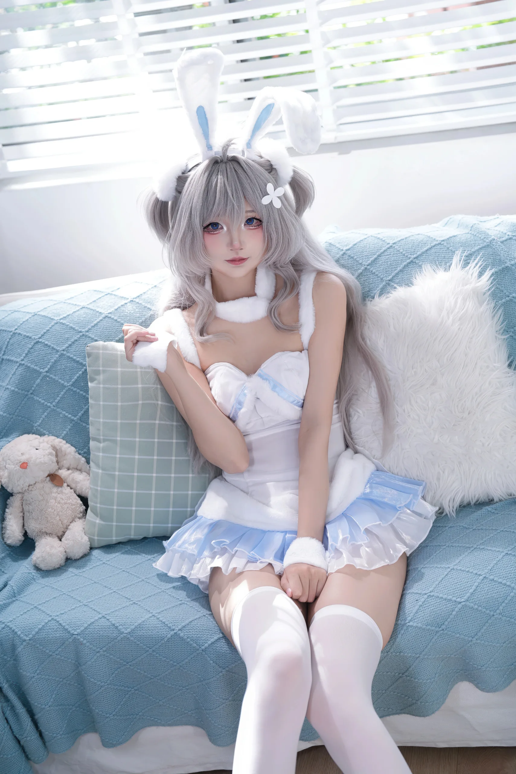 五更百鬼 碧蓝航线 海风菪睡衣兔女郎 15P - 第1张写真大图