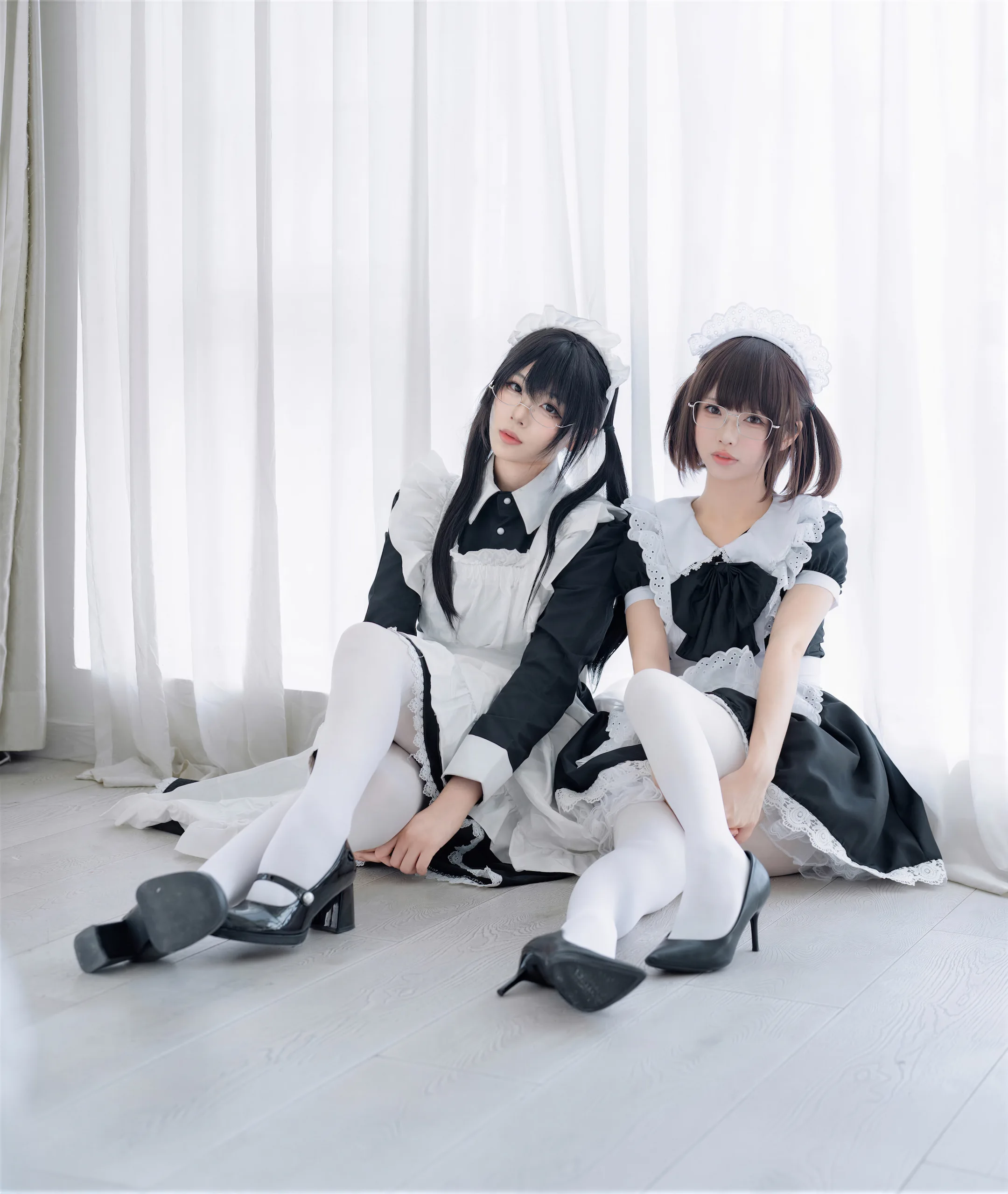 十万珍吱伏特&轩萧学姐 双人女仆 110P - 第30张写真大图