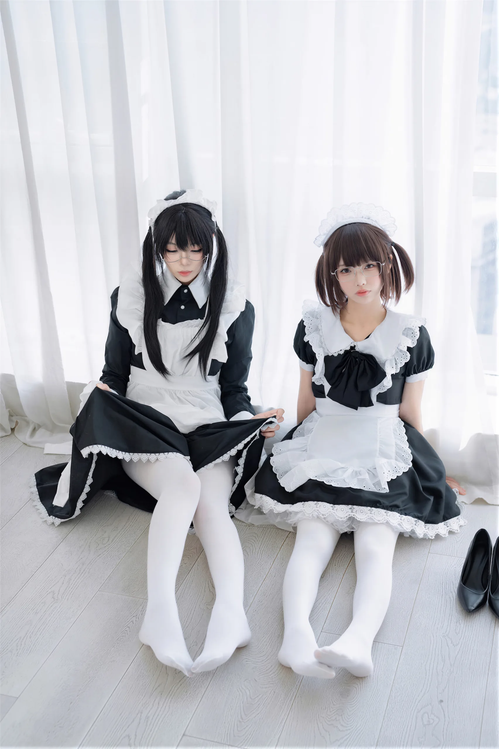 十万珍吱伏特&轩萧学姐 双人女仆 110P - 第37张写真大图