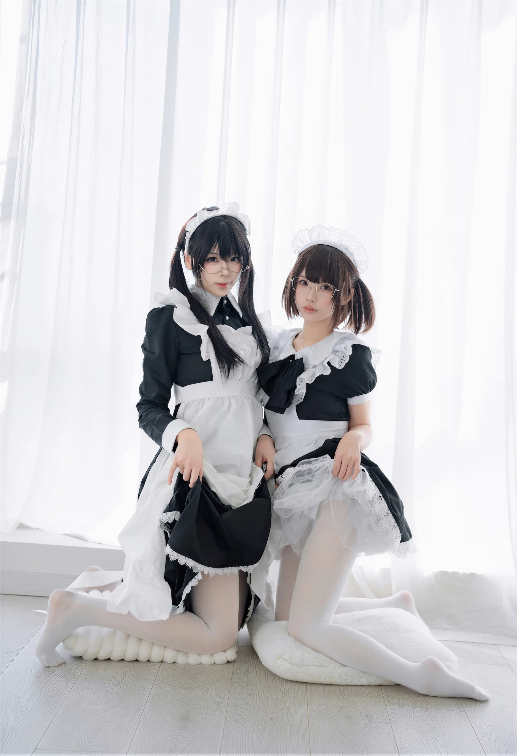 十万珍吱伏特&轩萧学姐 双人女仆 110P - 第42张写真大图