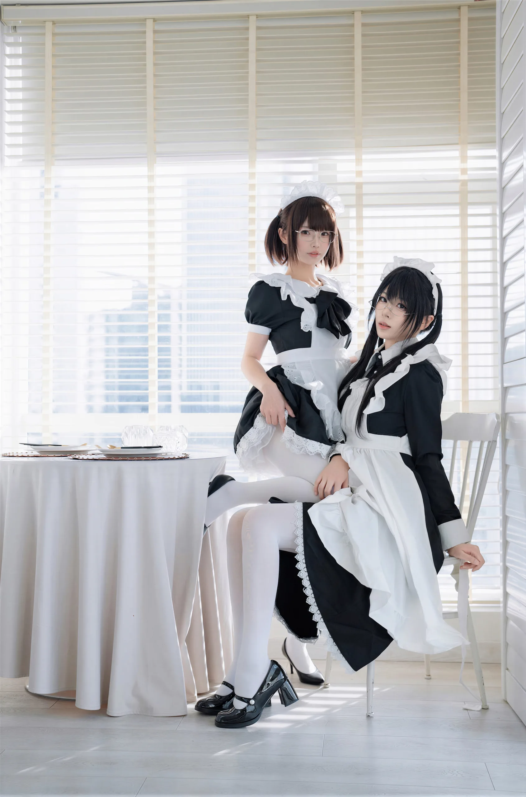 十万珍吱伏特&轩萧学姐 双人女仆 110P - 第44张写真大图