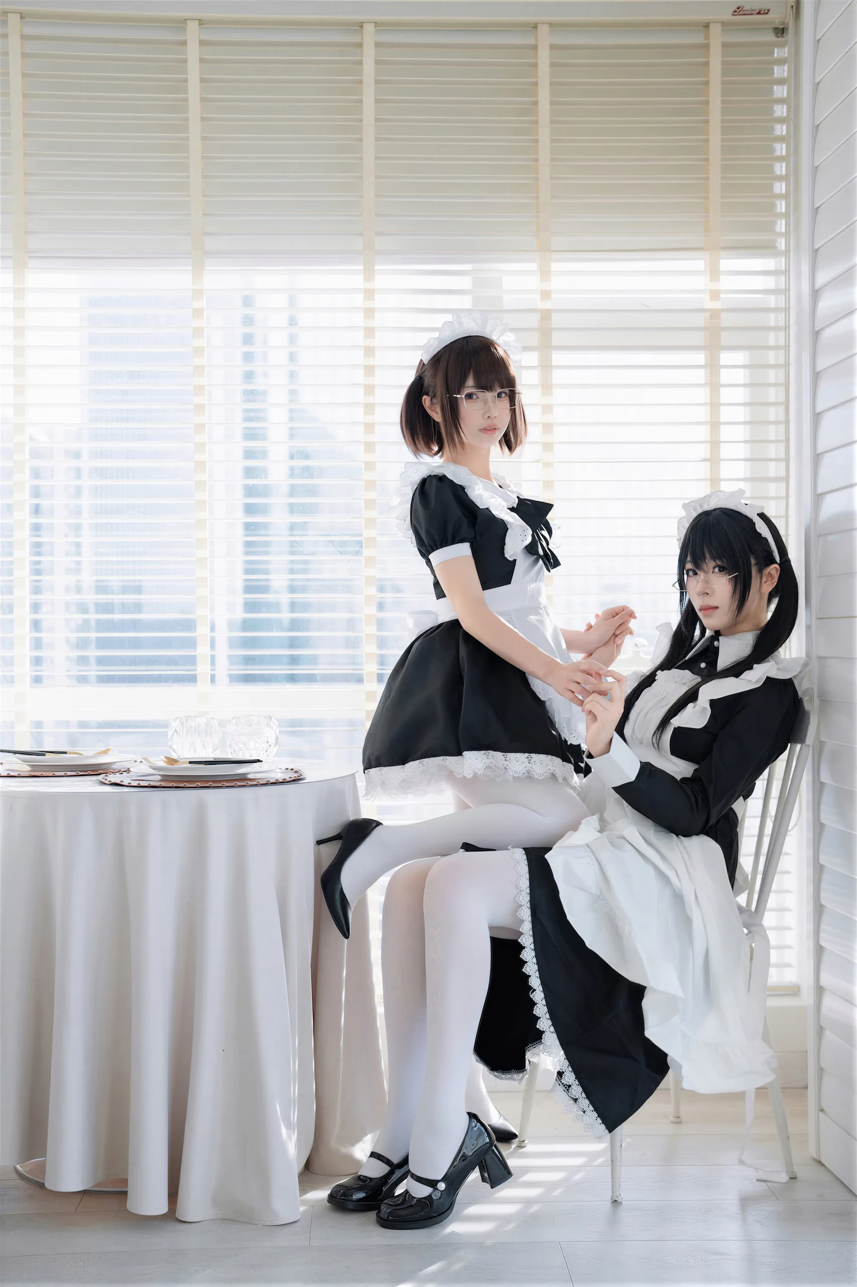 十万珍吱伏特&轩萧学姐 双人女仆 110P - 第46张写真大图