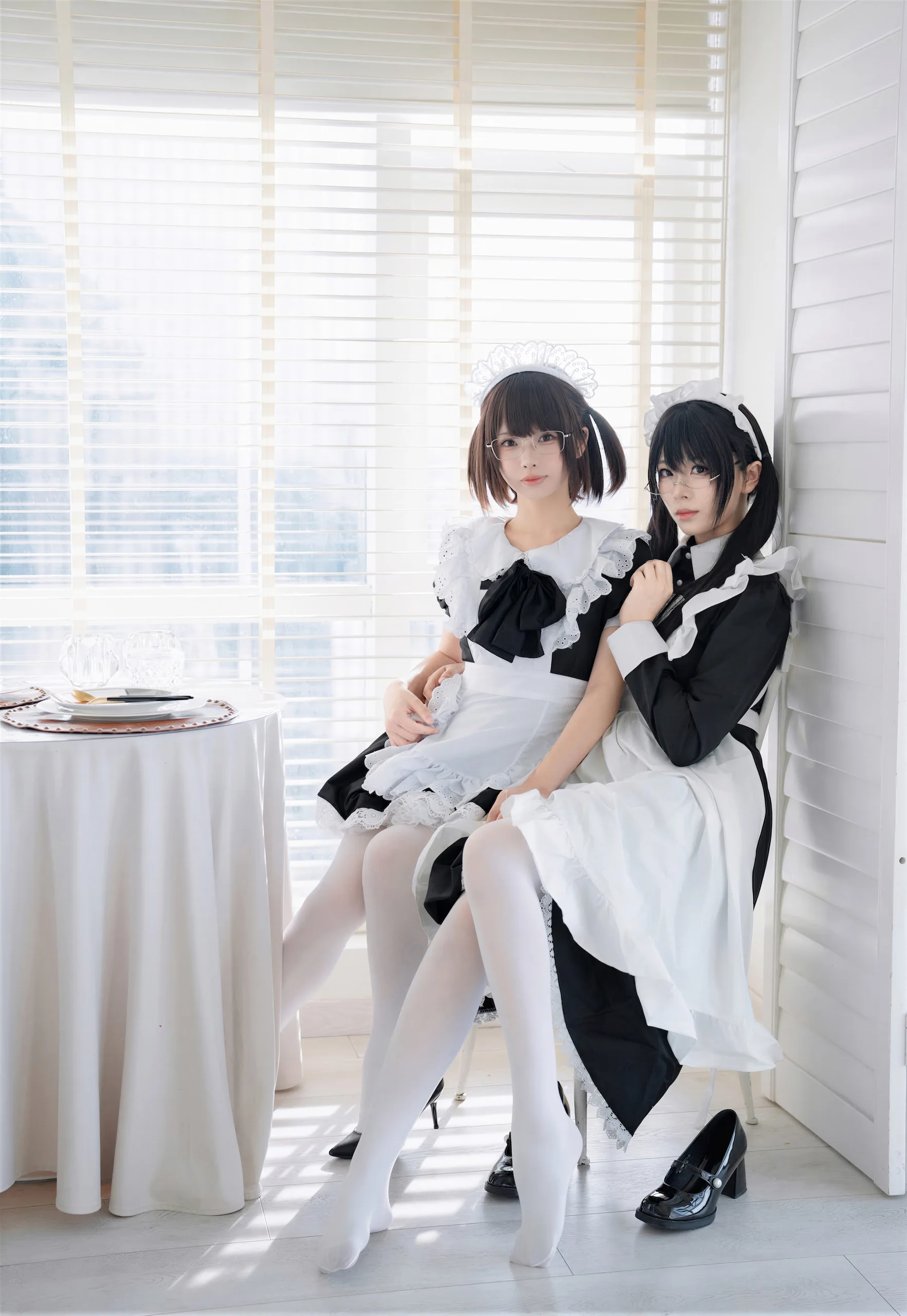 十万珍吱伏特&轩萧学姐 双人女仆 110P - 第49张写真大图