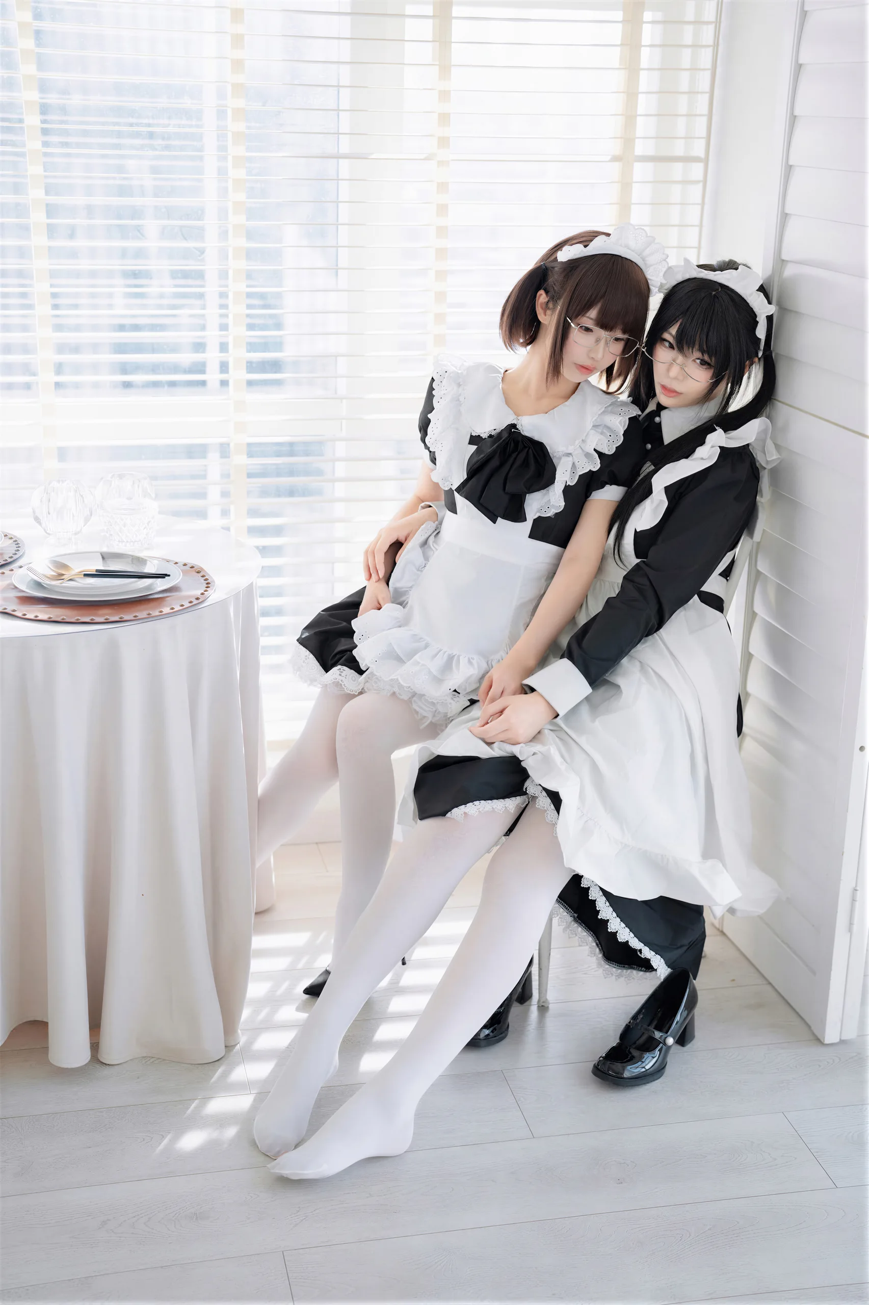十万珍吱伏特&轩萧学姐 双人女仆 110P - 第50张写真大图