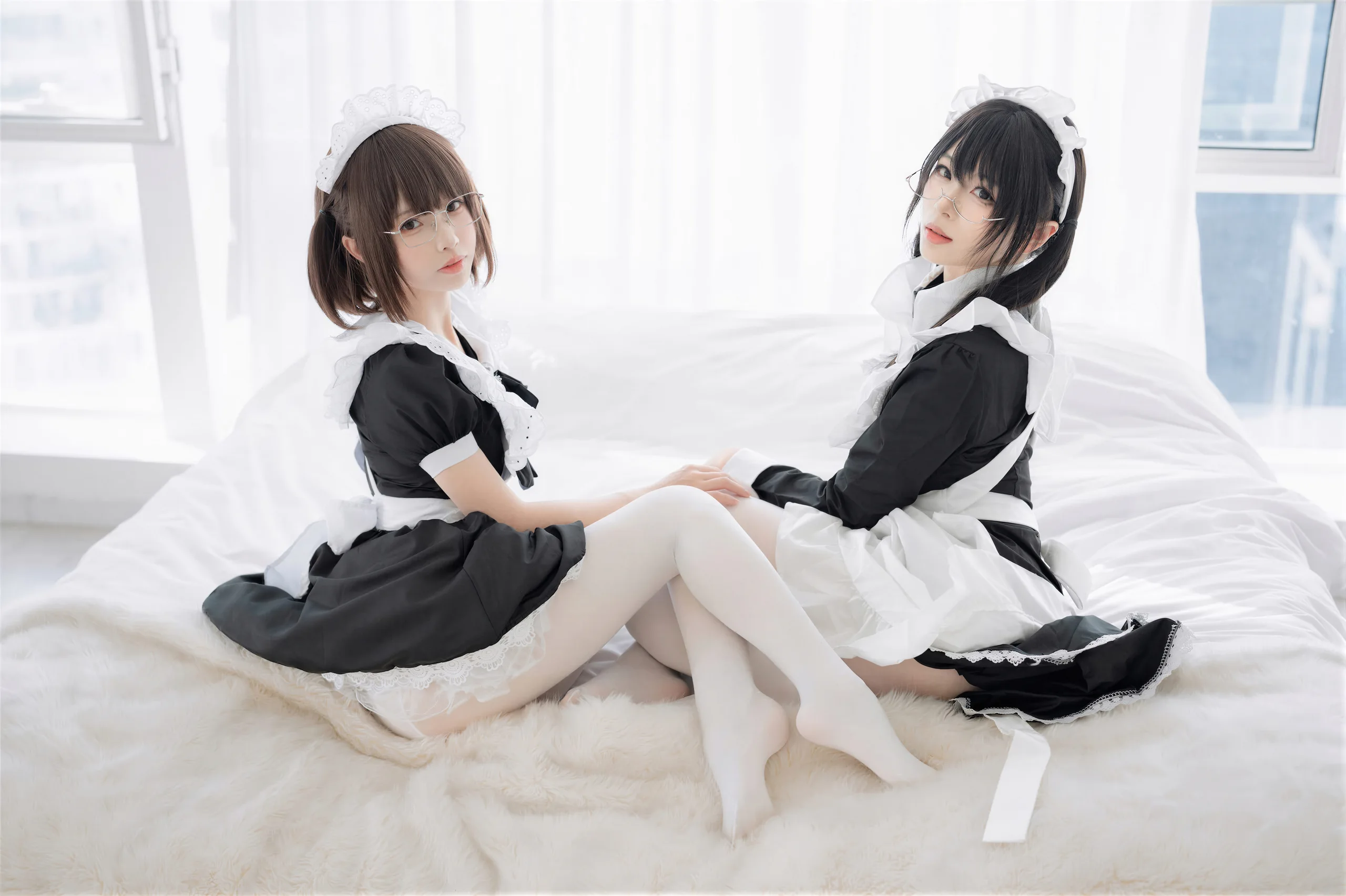 十万珍吱伏特&轩萧学姐 双人女仆 110P - 第70张写真大图