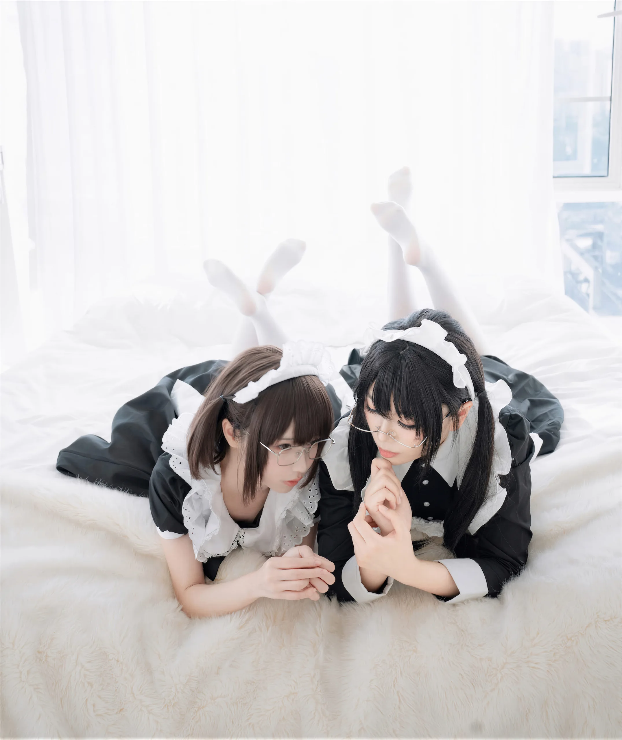 十万珍吱伏特&轩萧学姐 双人女仆 110P - 第77张写真大图