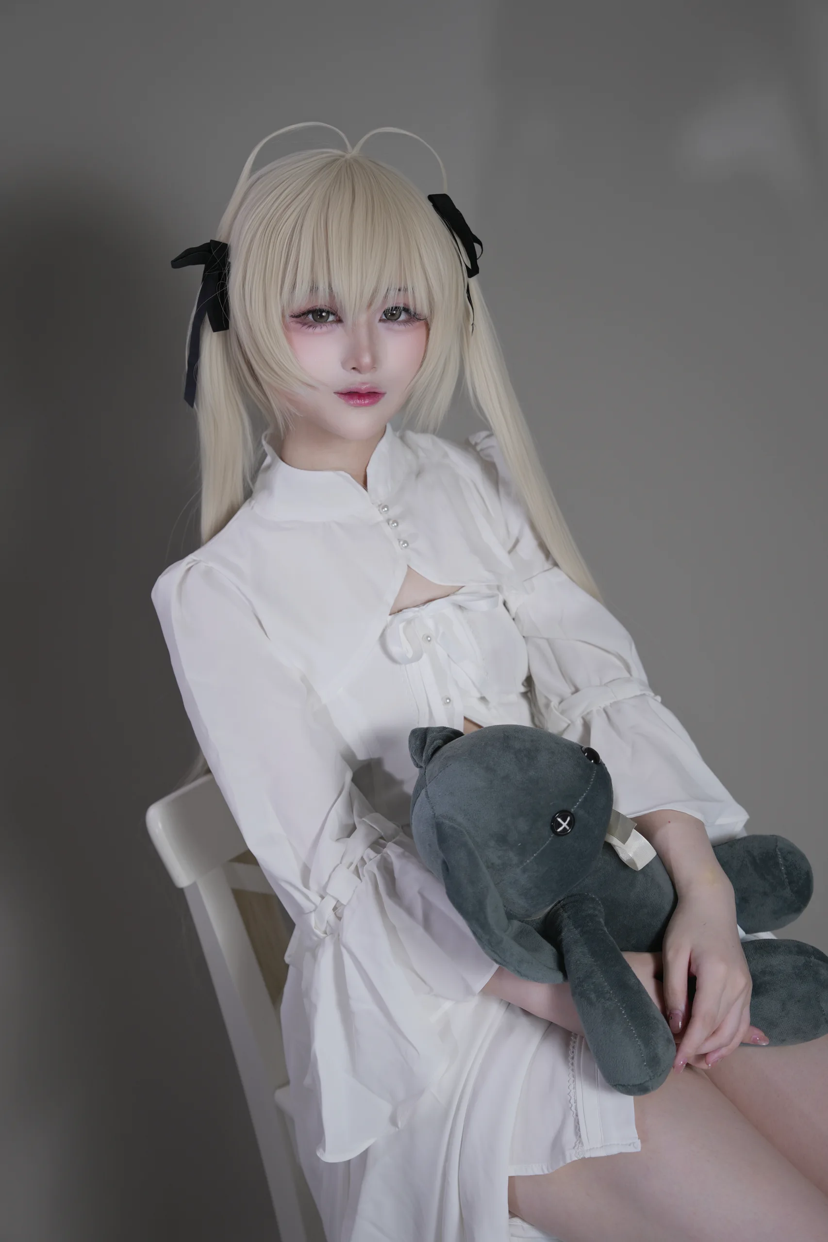 幼爱Youmeko NO 040 缘之空 春日野穹白裙 - 第3张写真大图