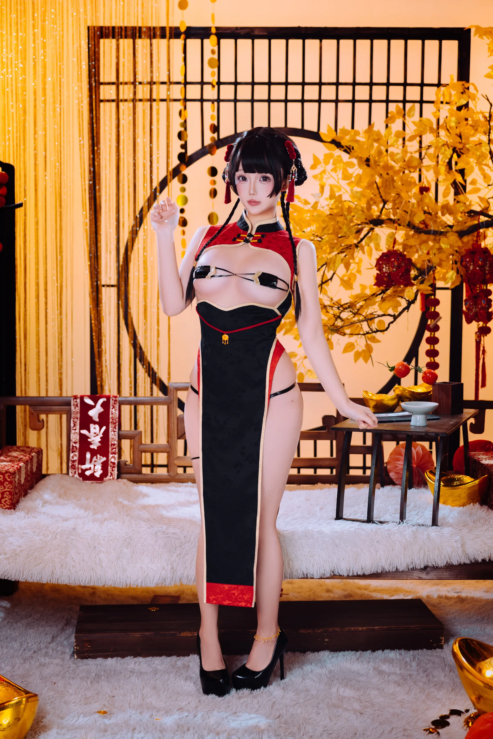 日奈娇 新年限定旗袍 - 第1张写真大图
