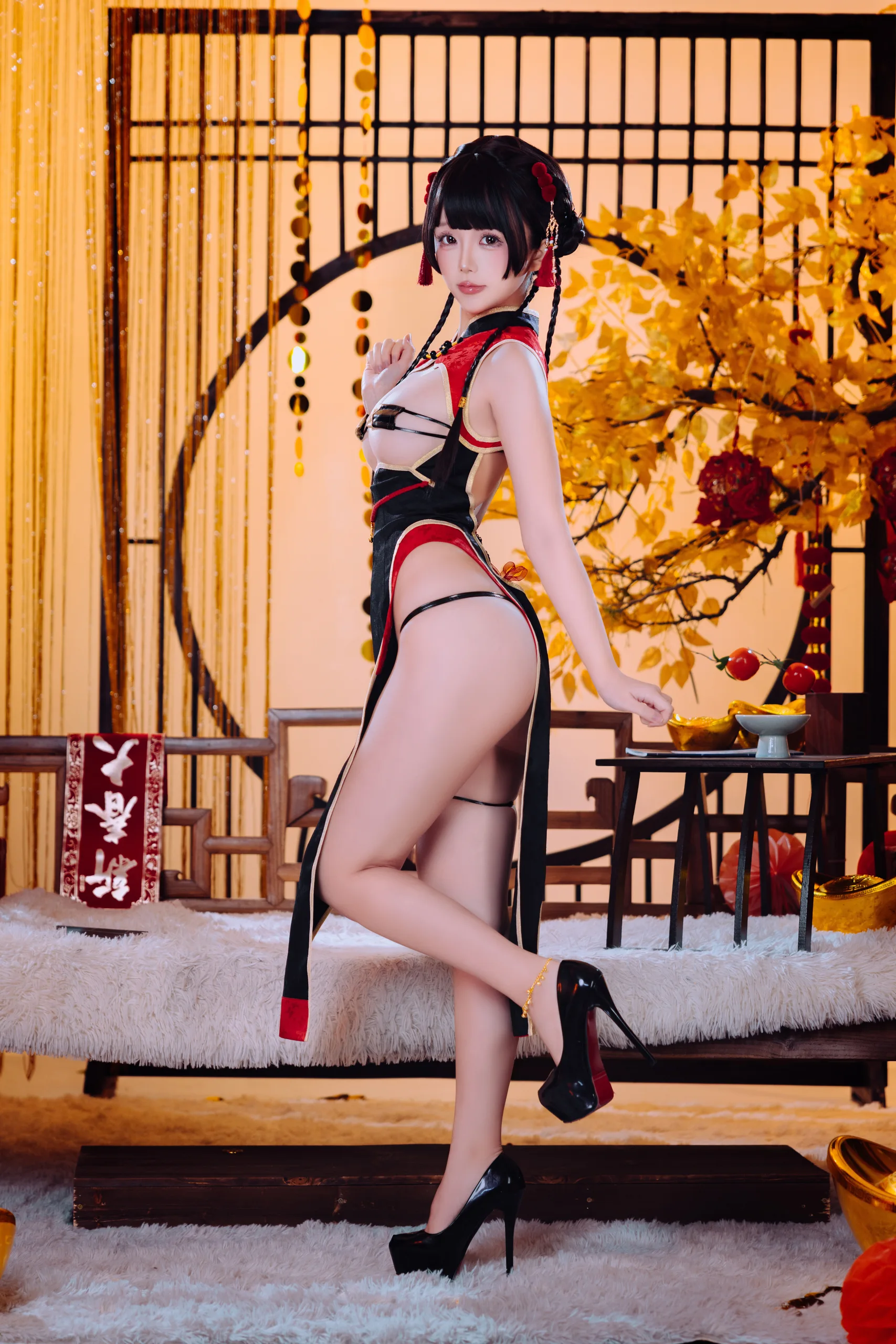日奈娇 新年限定旗袍 - 第2张写真大图