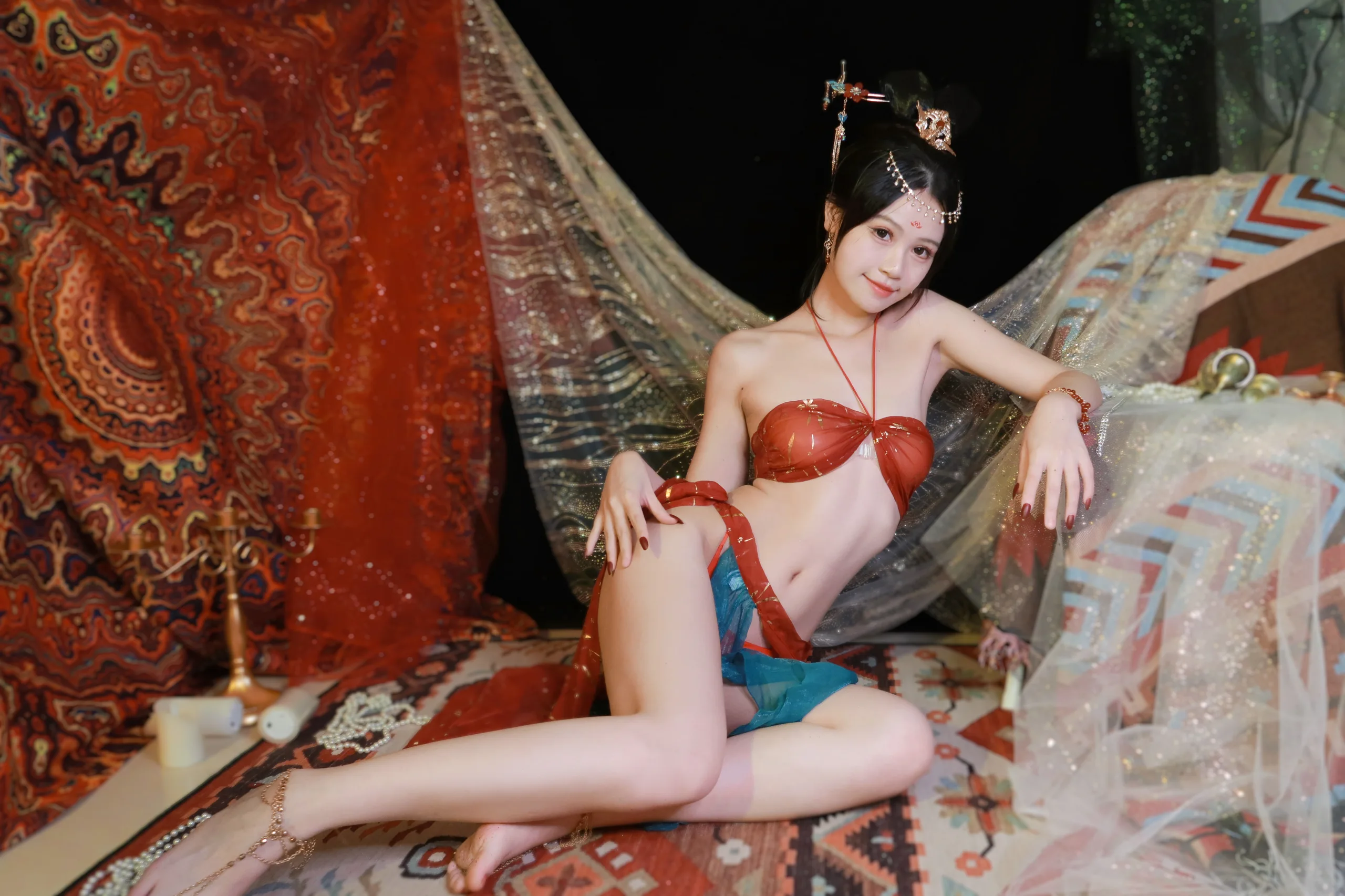 星黛鹿鹿i(千反田鹿子) 敦煌舞姬 - 第1张写真大图