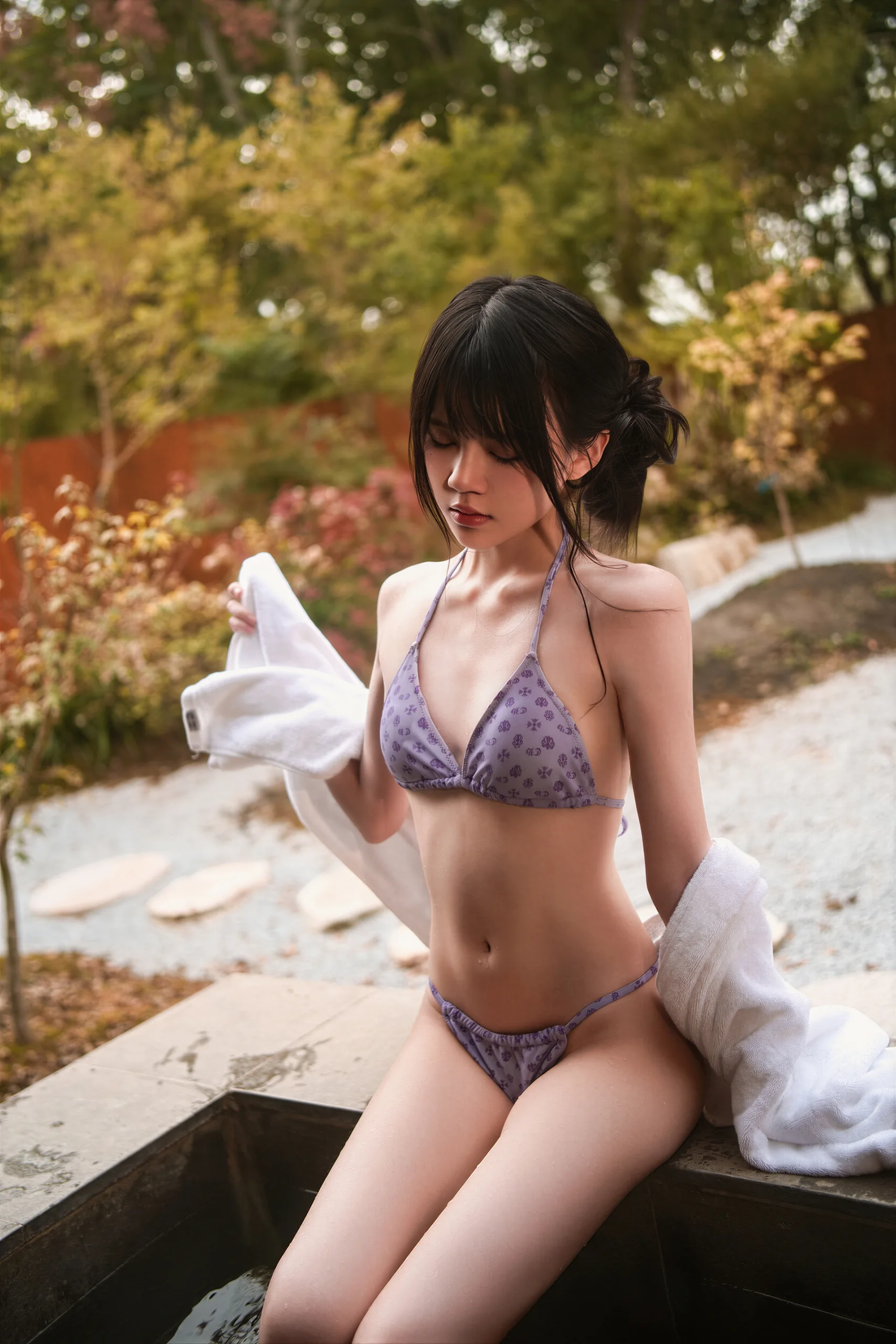 桜桃喵 紫色韵味 - 第1张写真大图