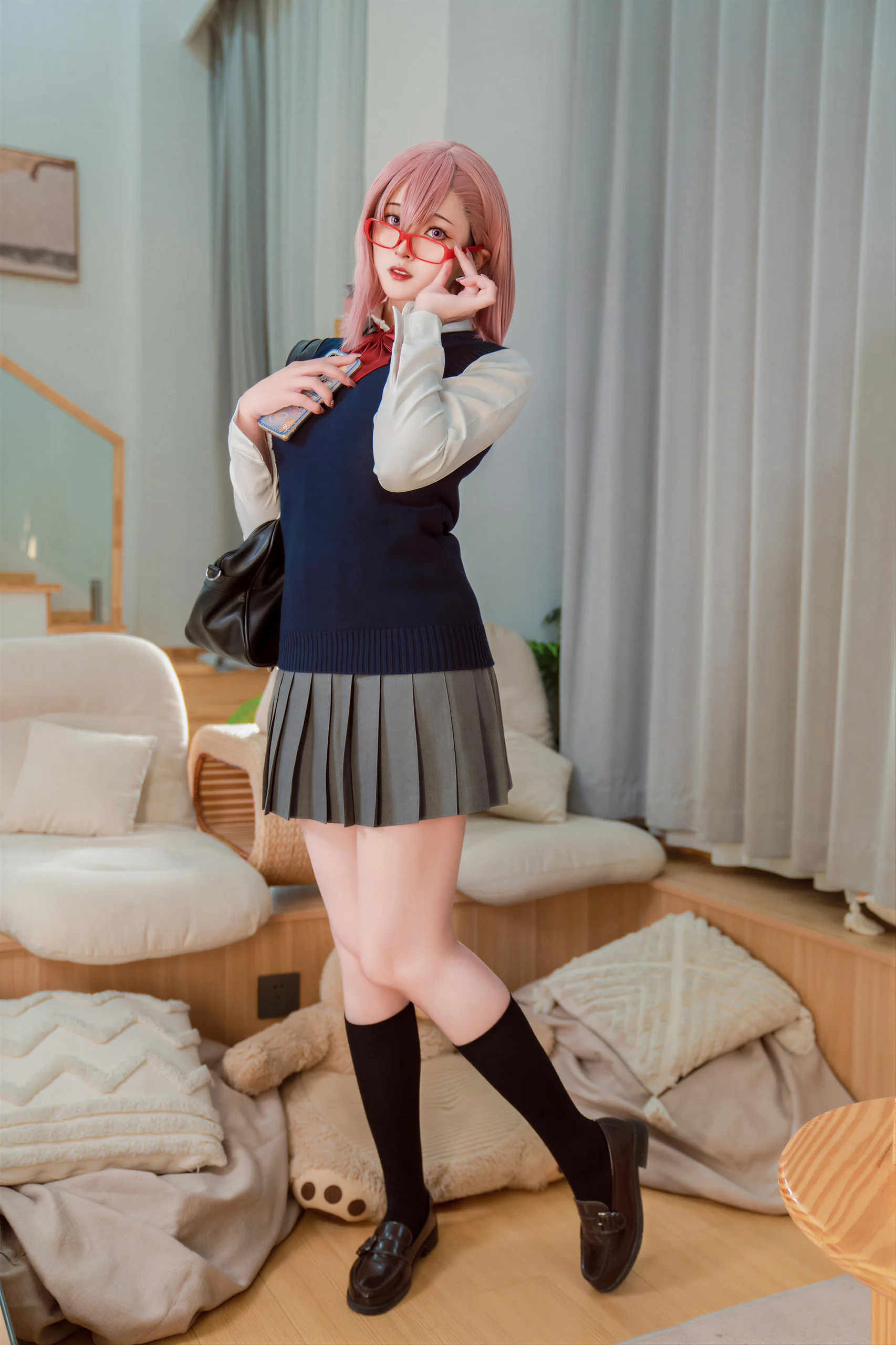 Natsuko夏夏子 2 5次元的诱惑 天乃莉莉纱校服25P 104 1M - 第24张写真大图