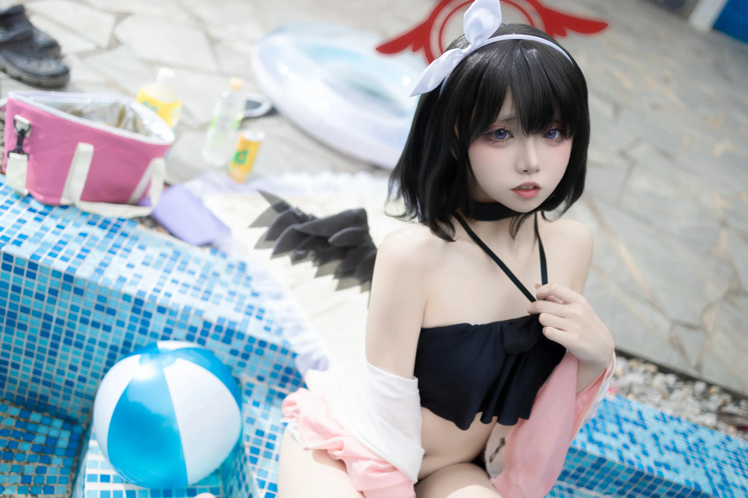 纸悦Etsu_ko 蔚蓝档案 静山真白泳装 - 第8张写真大图