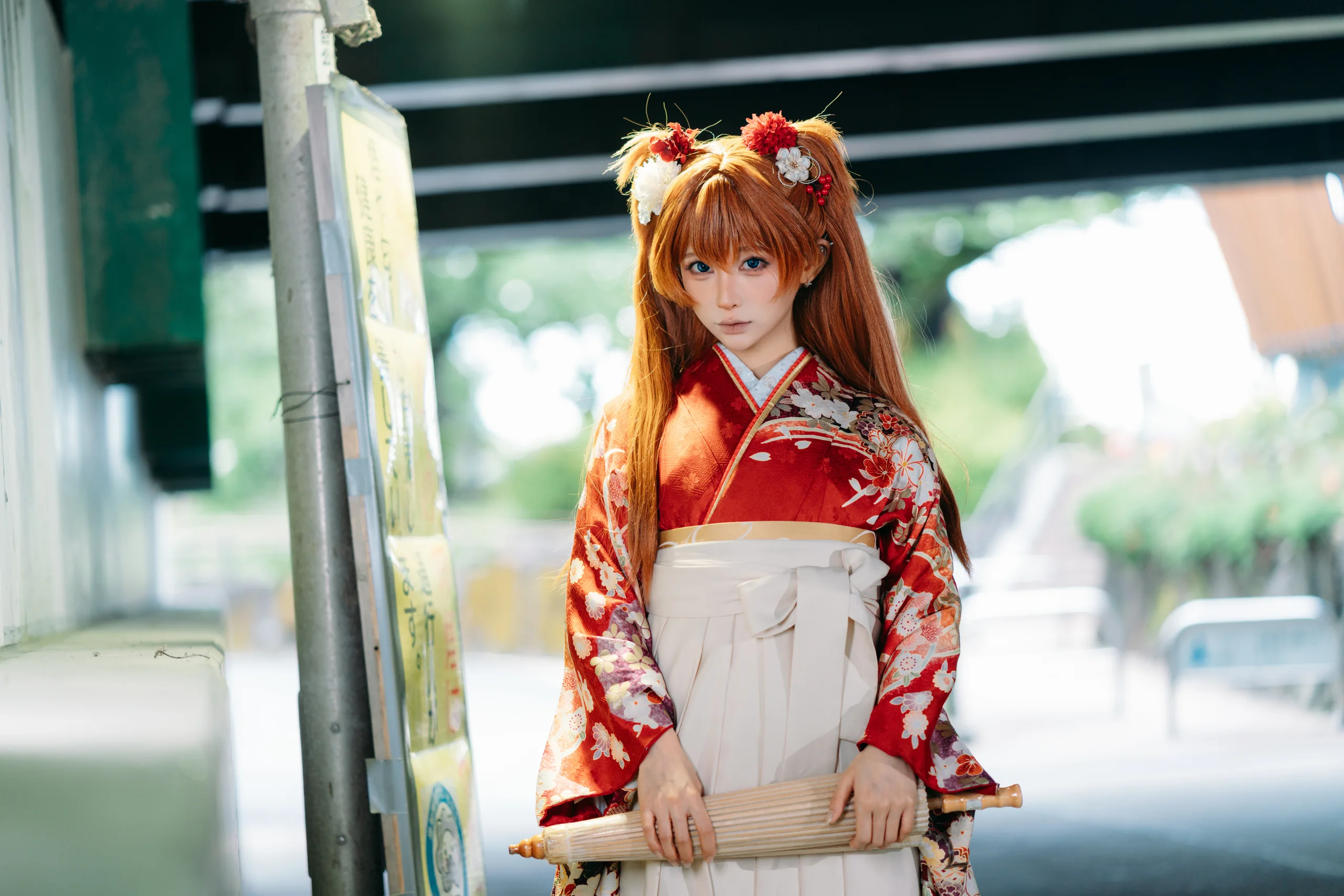 蠢沫沫 EVA明日香和服 - 第27张写真大图
